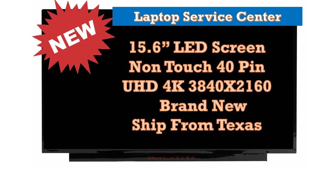 NEW 4K UHD 15.6" AUO IPS LCD LED Screen Display Dell PN F2TW2 EDP 40PIN