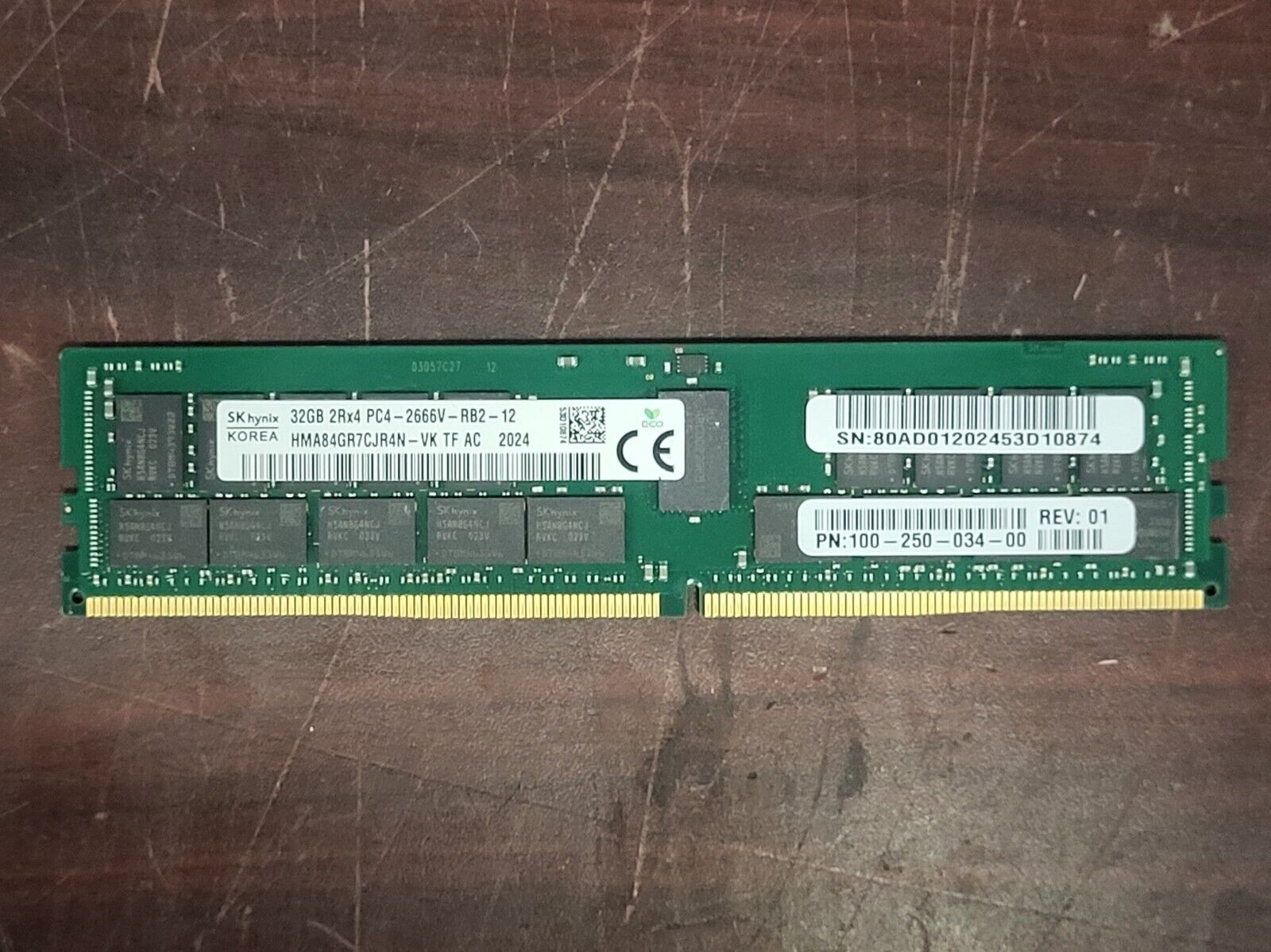 Samsung 32GB PC4 DDR4-2666 Memory PC4-2666V-RB2-12 Tested/Working #73