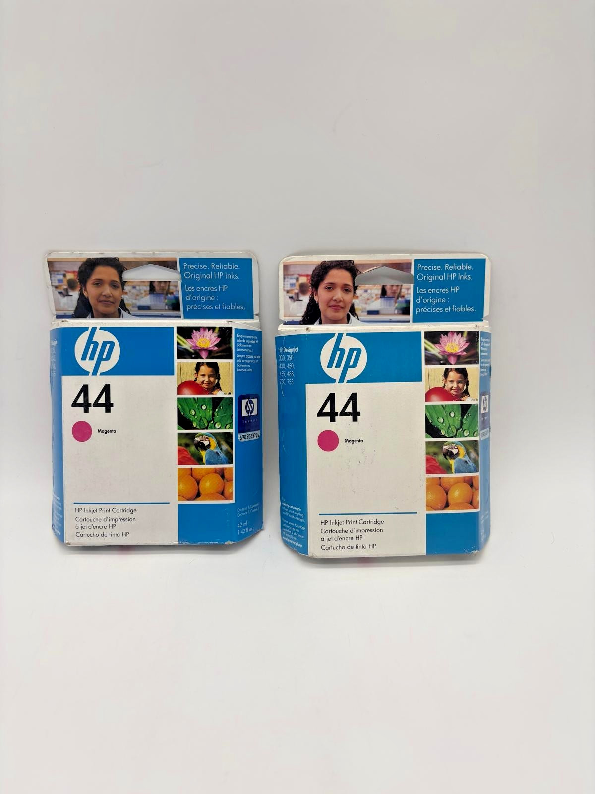 Pack of 2 HP 44 Magenta Ink Cartridge New Sealed