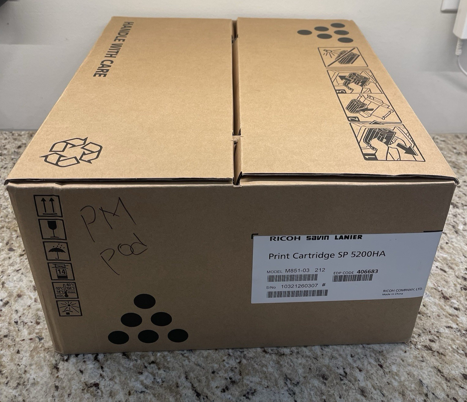 Genuine Ricoh Savin Lanier 406683 Black Toner Cartridge SP 5200HA - New Open Box