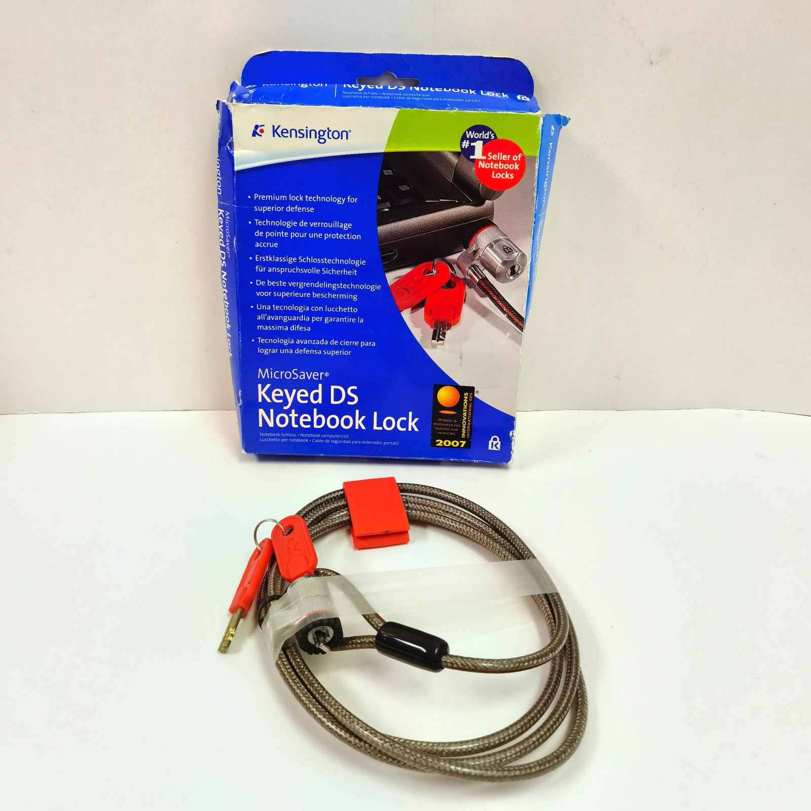 Kensington MicroSaver DS Keyed Notebook Computer Lock w/Original Keys K64343DS