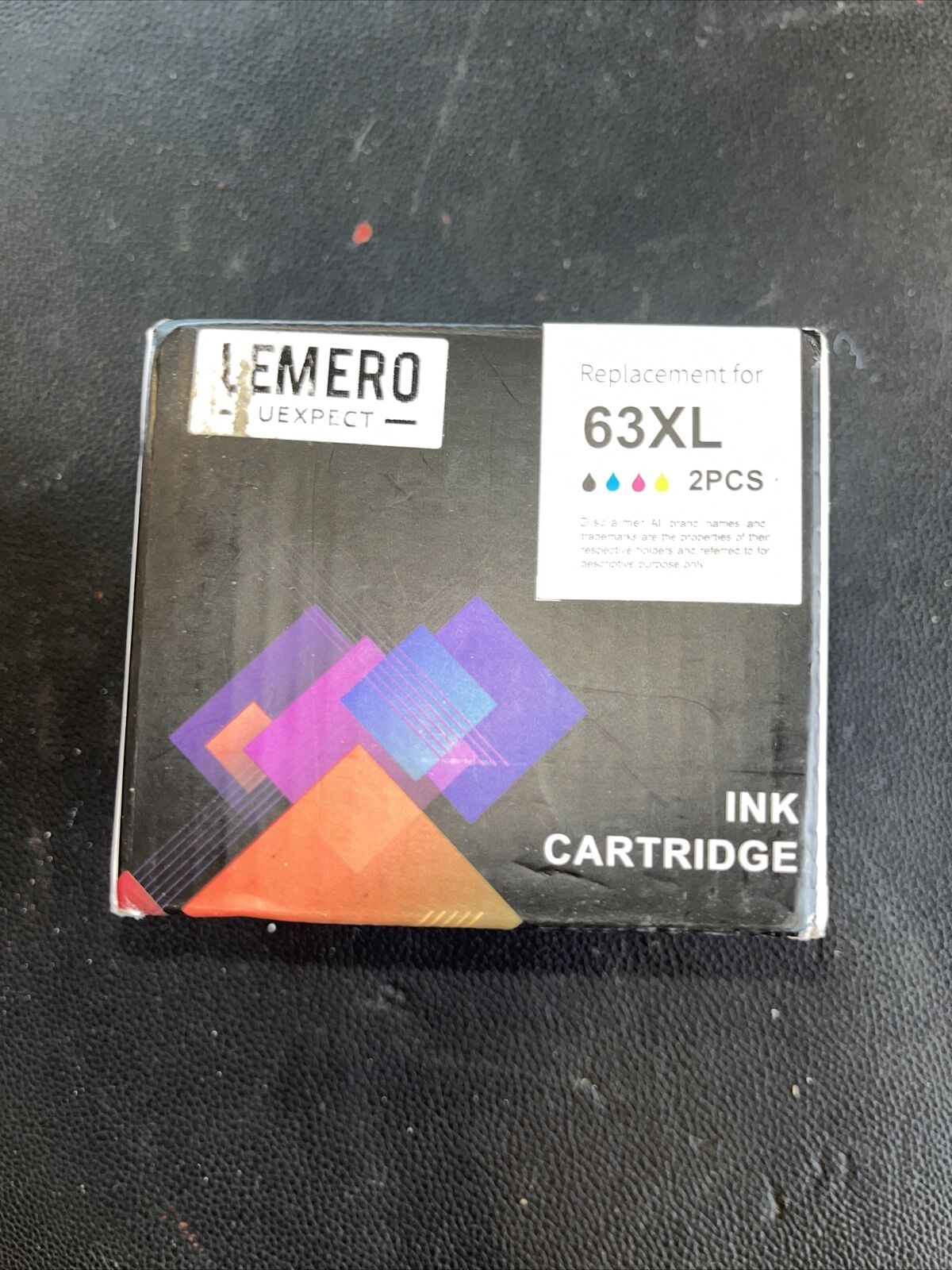 LEMERO Remanufactured Ink Cartridges Replacement fits HP 63XL SEALED *NEW*