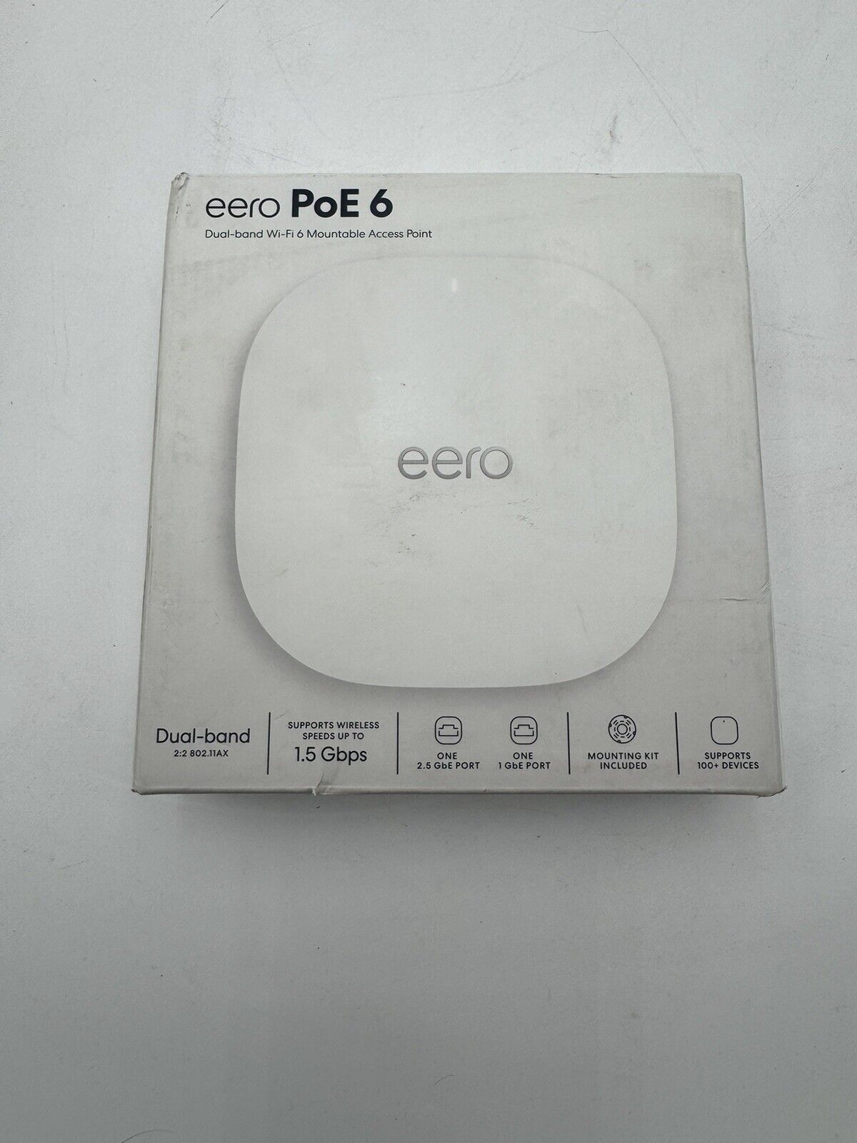 eero T011111 PoE 6 Ceiling/Wall Mounted Dual-Band Wireless Access Point