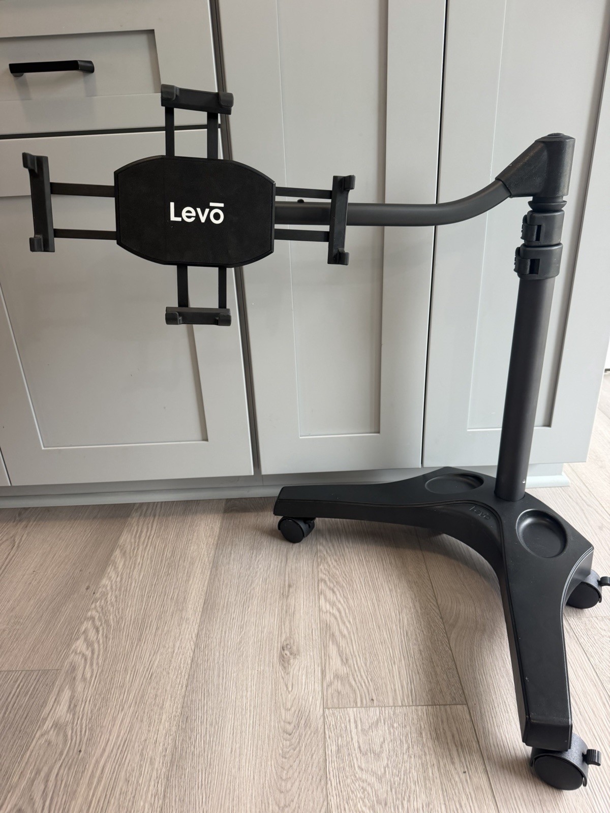 LEVO Rolling Tablet/Phone Stand w/ Adjustable Height