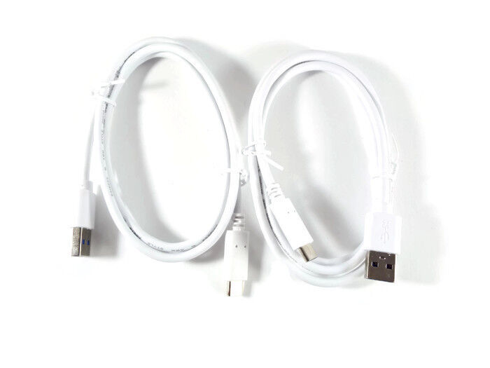 USB C to USB A White Premium Charging Data Cable 2 PACK 3Ft 1M USA SELLER  56k
