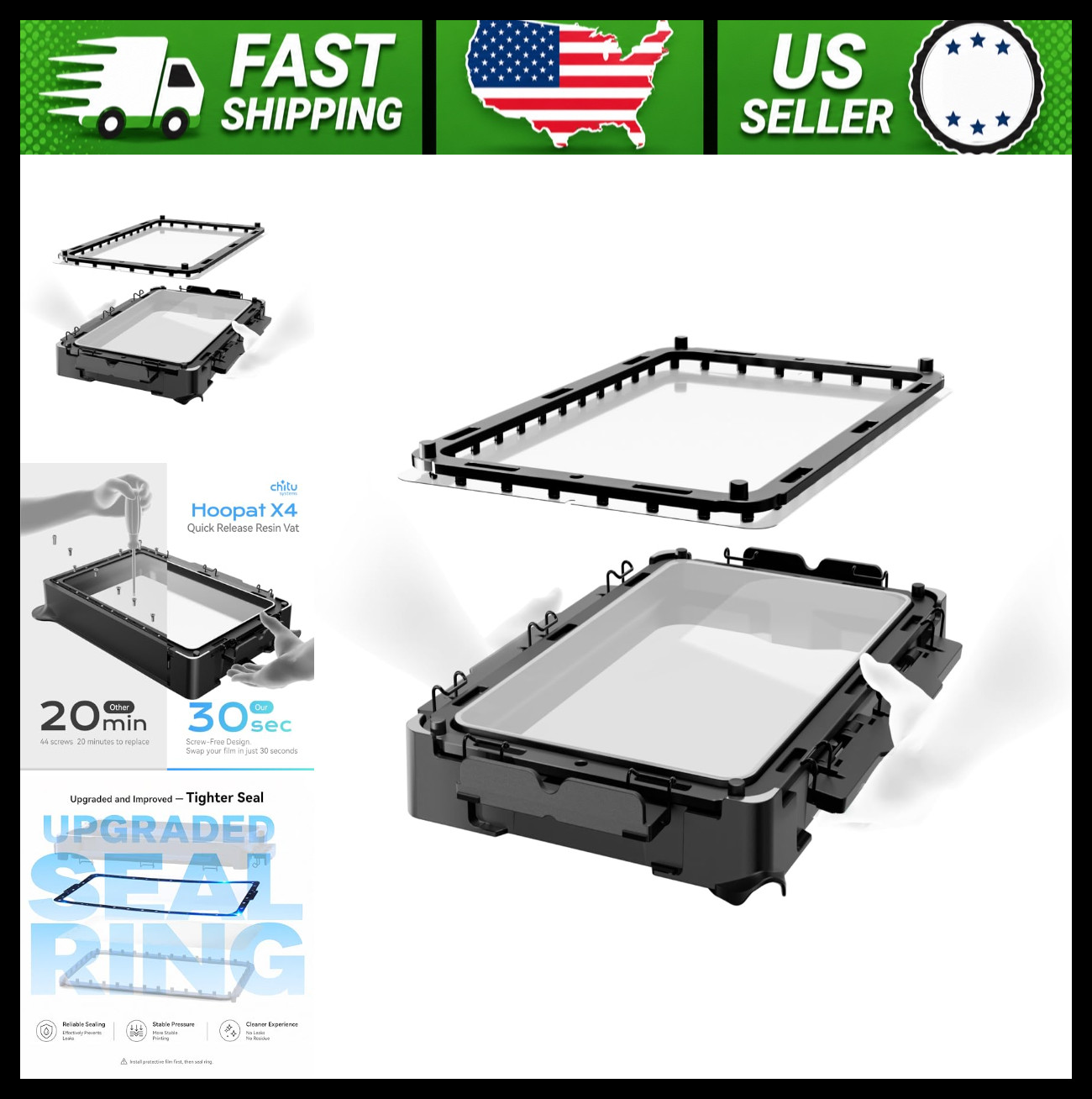 Chitu Systems Quick Release Resin Vat for Saturn 4 and Saturn 4 Ultra