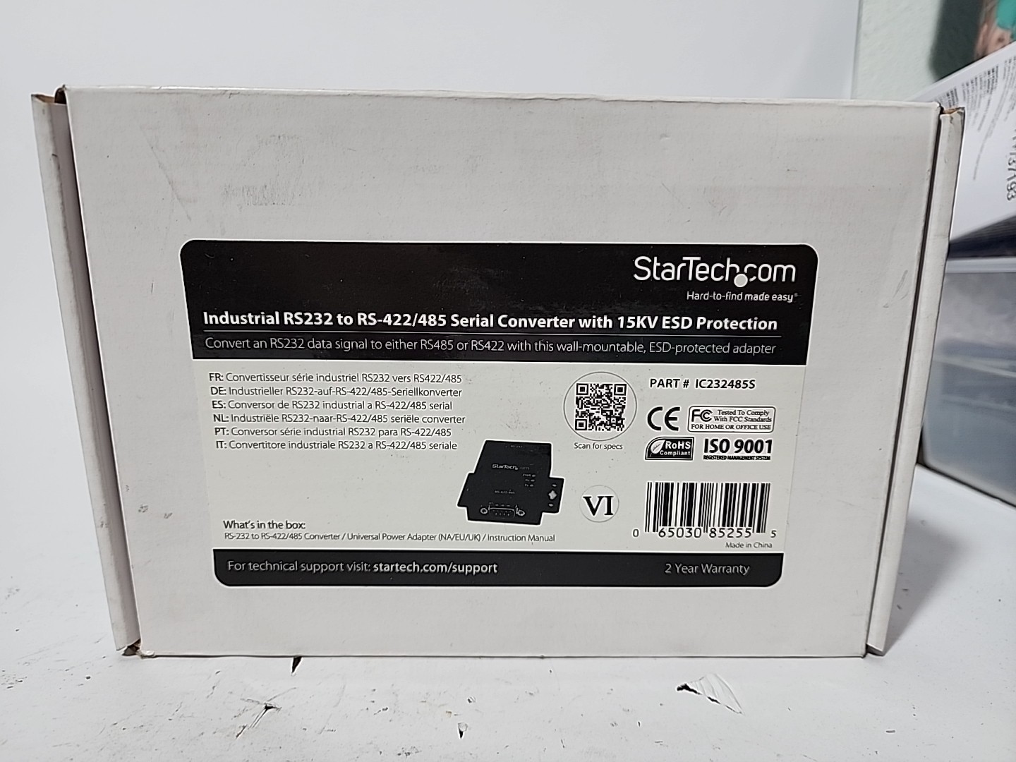 StarTech Industrial RS232 to RS422/485 Serial Port Converter w/ 15KV ESD