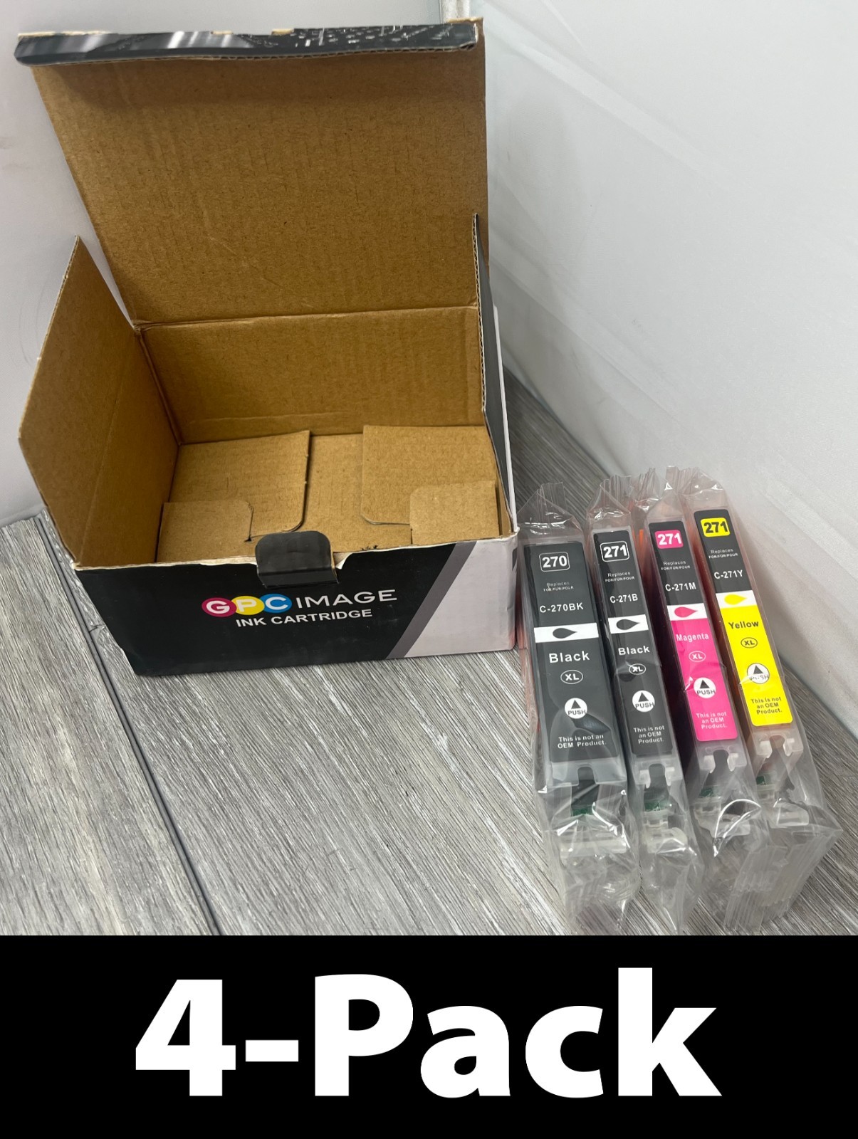4-Pack GPC Image 270 XL / 271 XL Ink For Select Canon Models Exp 8/20 d28, OTHER