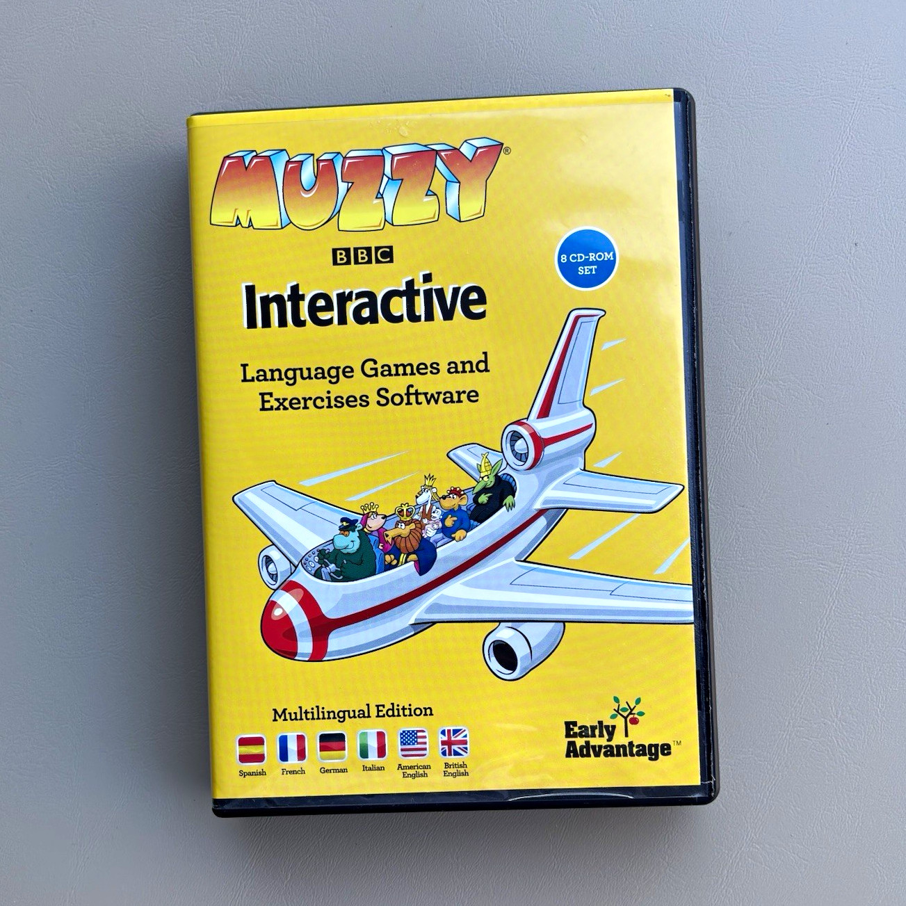 Muzzy Interactive Language Learning 8 CD-ROM Set Spanish French German Mac/Win
