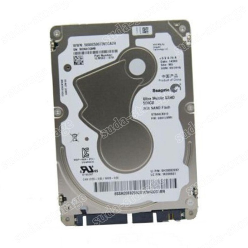 1PCS Seagate 500GB ST500LX012 Ultra Mobile SSHD 8GB NAND Flash 2.5" SATA HDD 5m