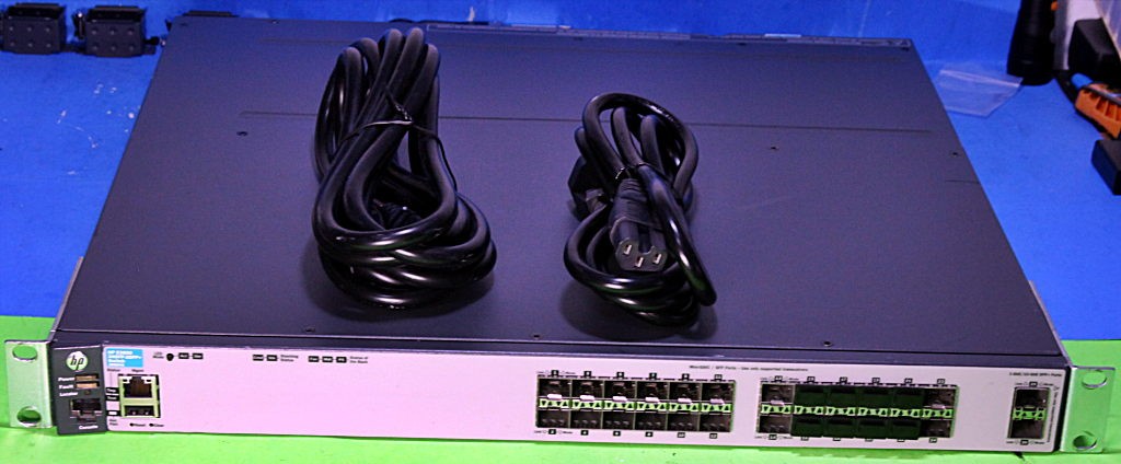 J9584A HP HPE E3800-24SFP-2SFP+ Switch with 2x J9581A Power Supply