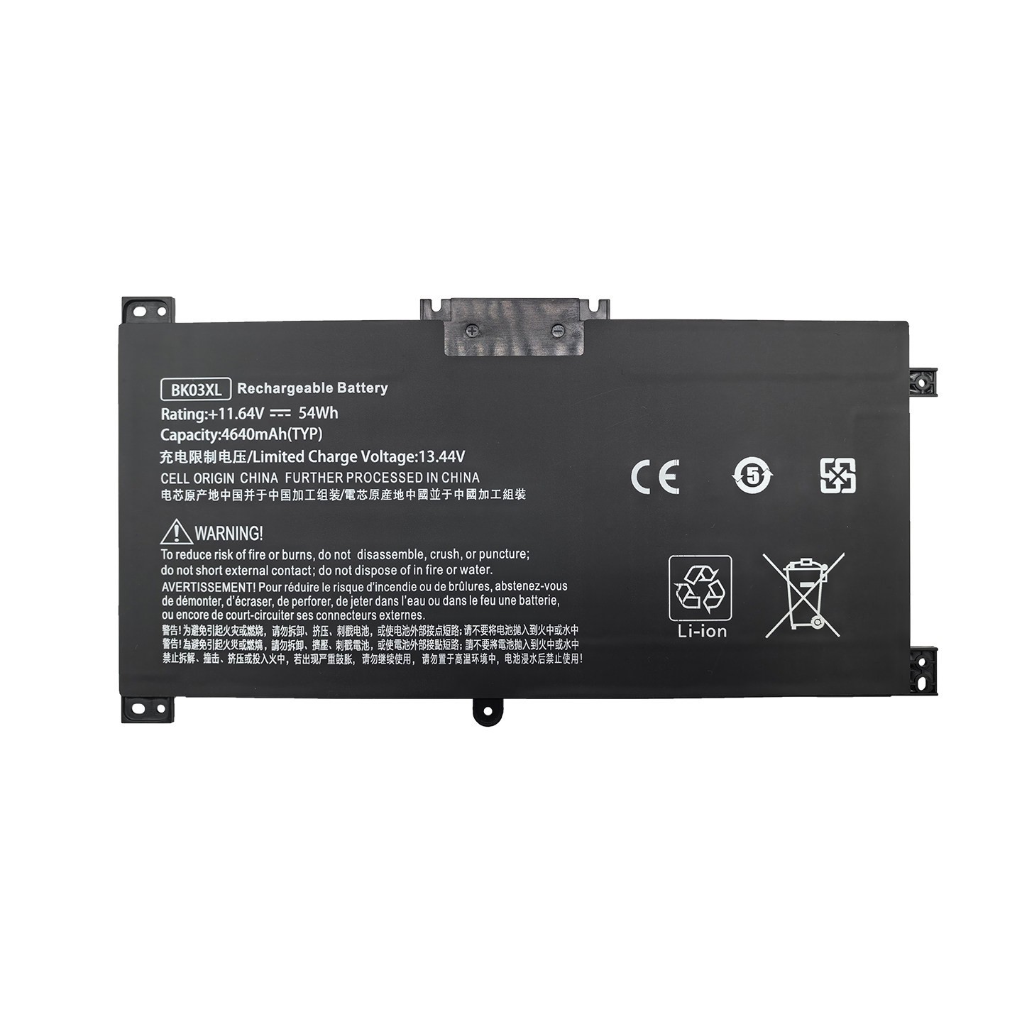 BK03XL 54Wh/4640mAh Replacement Battery for HP Pavilion x360 TPN-W125 14-ba037TX