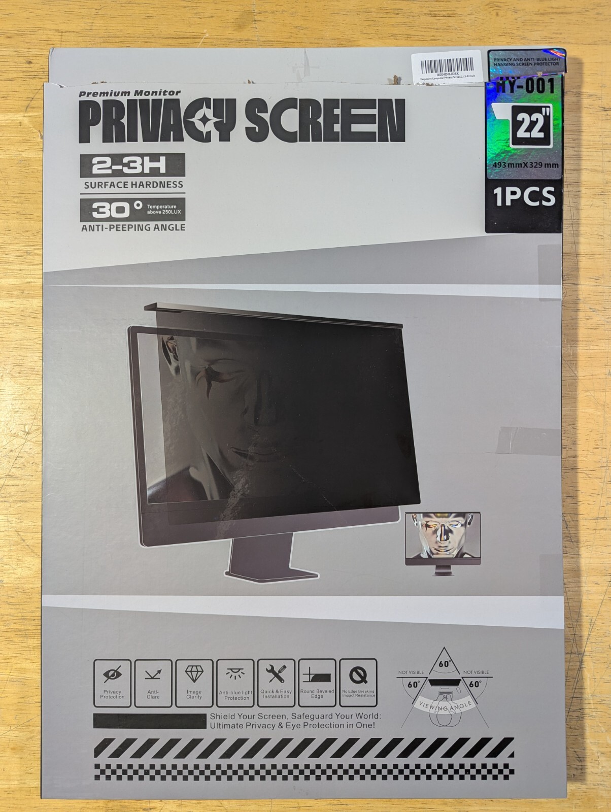 22 Inch Monitor Privacy Screen Magnetic Installation New Protect Your Data