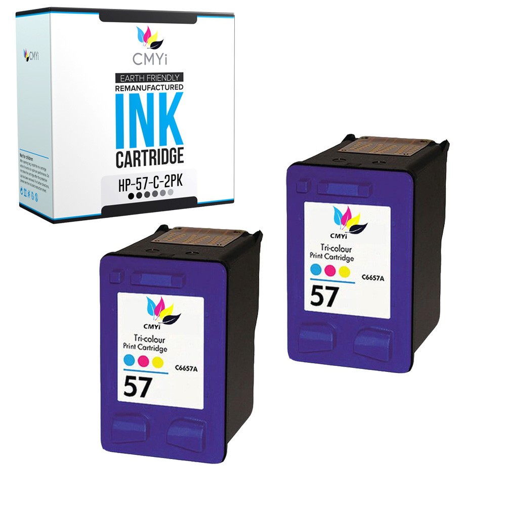 CMYi 2PK Replacement HP 57 Color Ink Cartridges for HP PSC 2100 2108 2170 2200