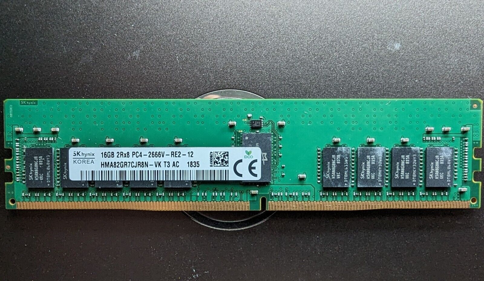 Hynix 16GB 2Rx8 PC4-2666V - RE2-12 - ECC Server RAM HMA82GR7CJR8N-VK