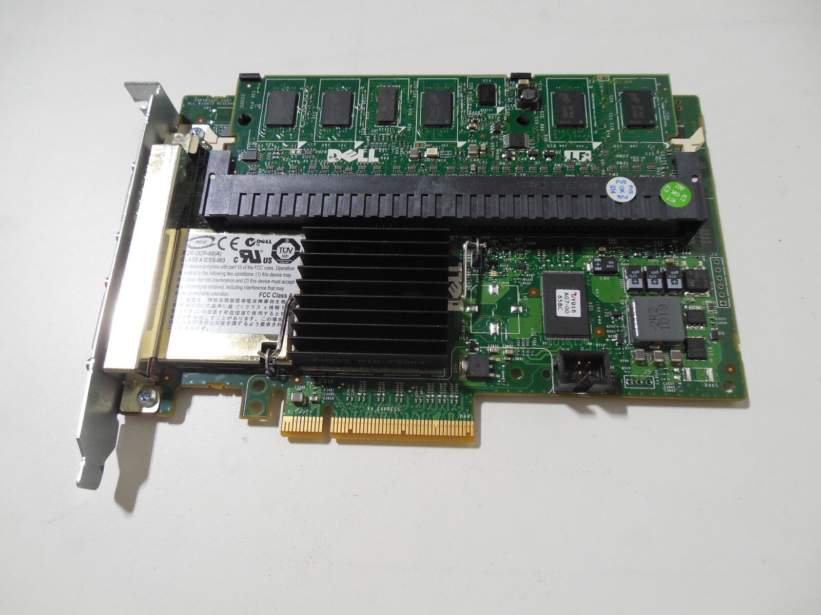 DELL J155F - PERC 6/E PCI-E SAS RAID CONTROLLER WITH 512MB Battery