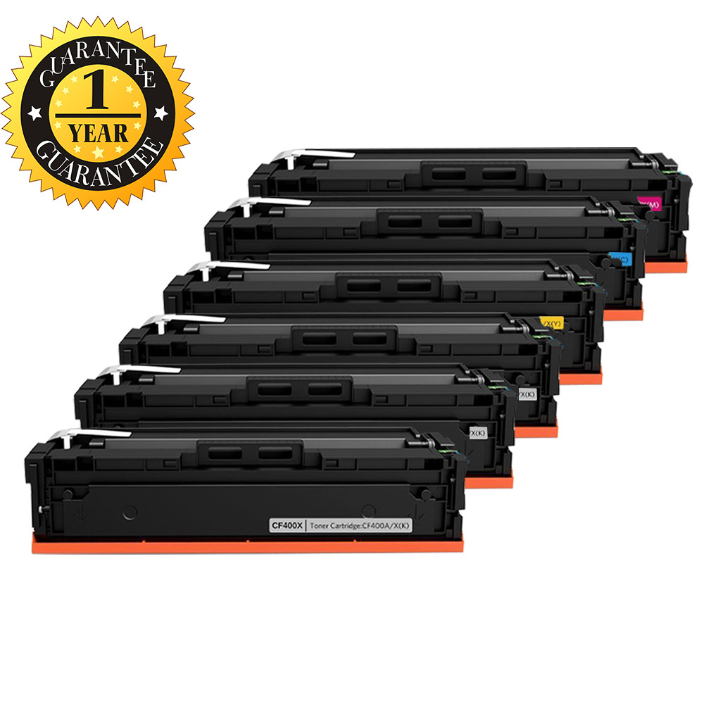 6PK CF400X Toner for HP 201X Color LaserJet Pro M252dw M252 MFP M277dw M277