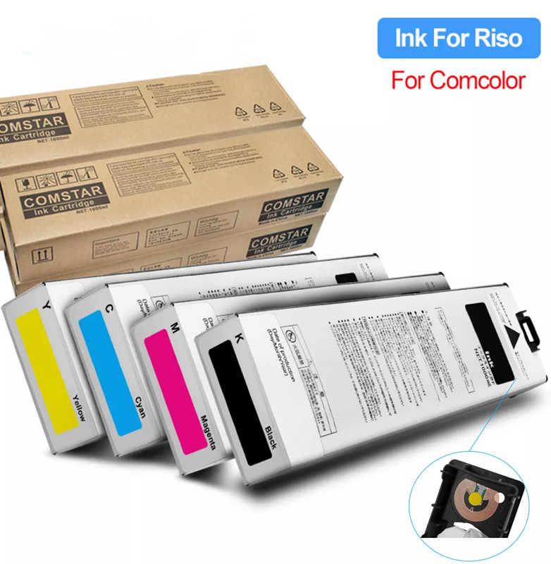 4 PCS Compatible Ink Cartridge For Riso Comcolor 3150R 7150R 9150R  Printer 