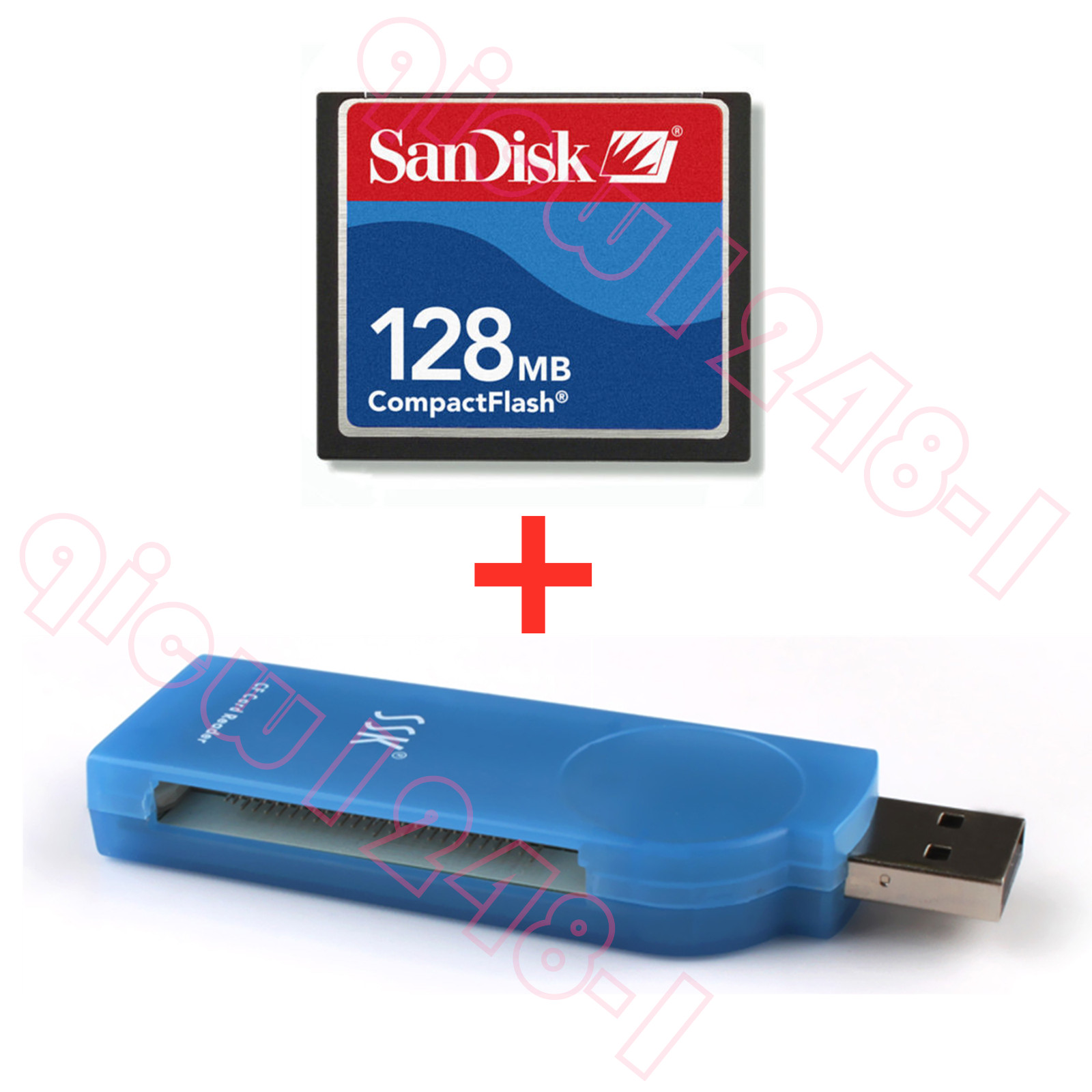 128MB CNC CF Compact Flash card + SSK USB2.0 Card reader FANUC