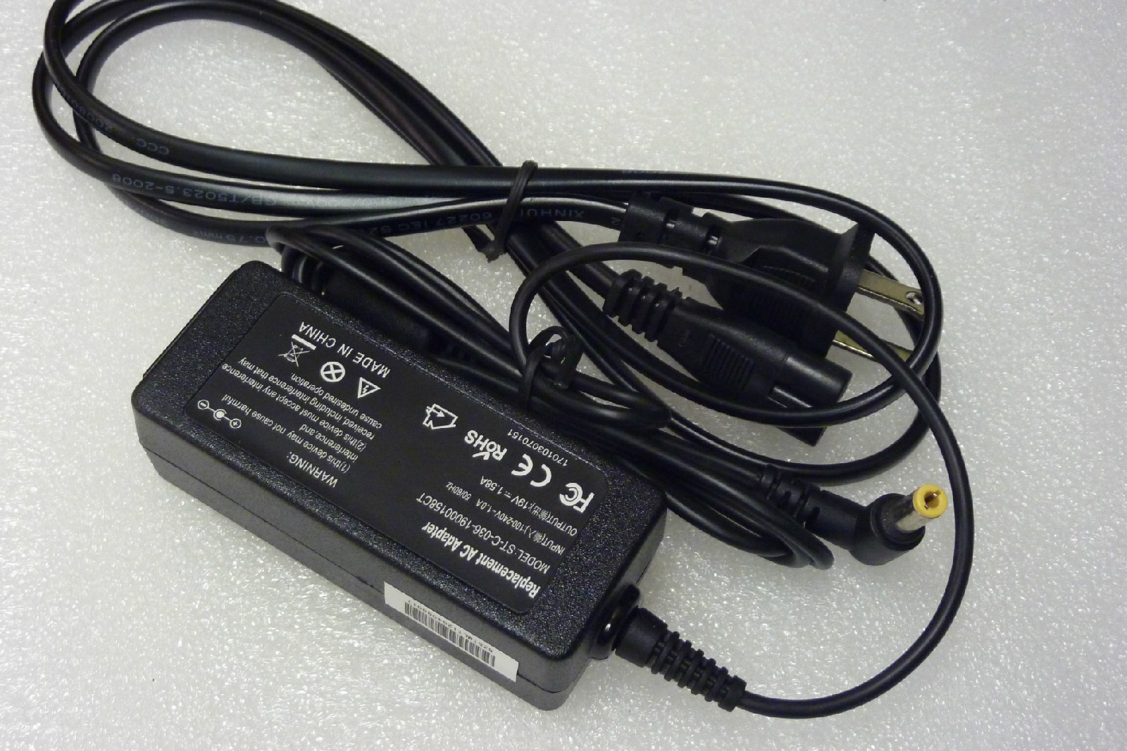 AC Adapter Cord Battery Charger Toshiba Mini Notebook NB205-N325BL NB205-N325BN