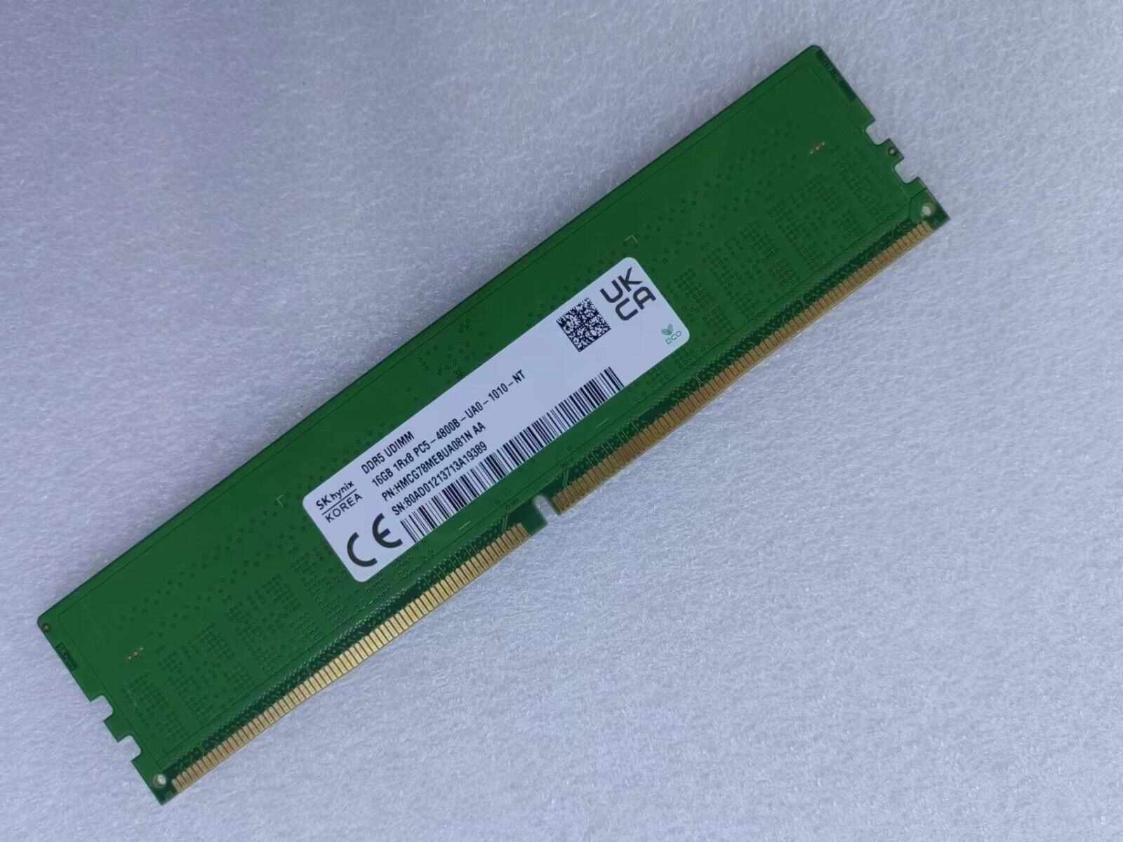 SK Hynix 16GB DDR5 4800MHz Desktop RAM UDIMM 1Rx8 PC5-4800B-UA0 HMCG78AEBUA081N