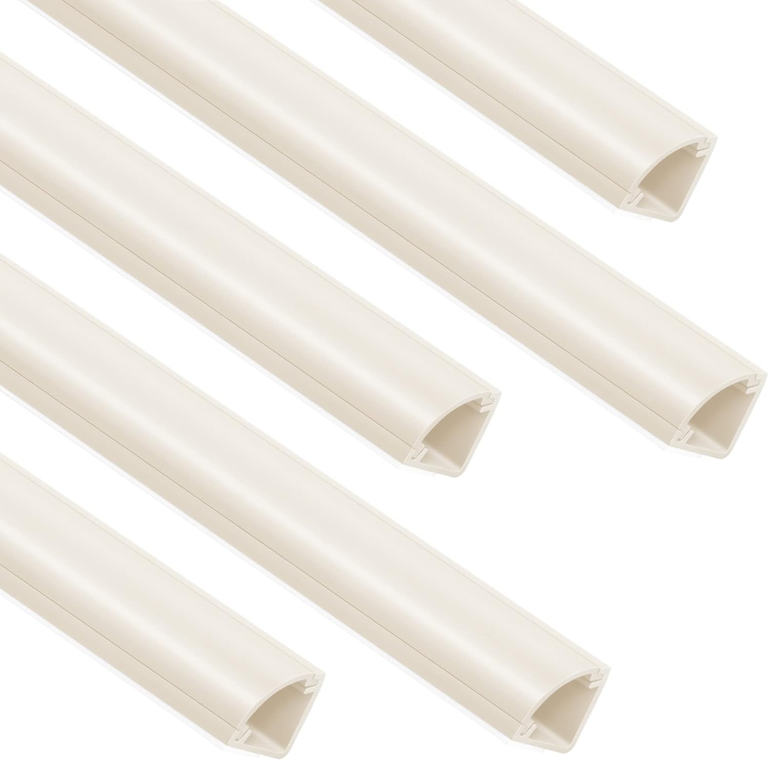 85in Corner Cable Concealer One-Cord Corner Duct Paintable 5 X L 17in, Beige