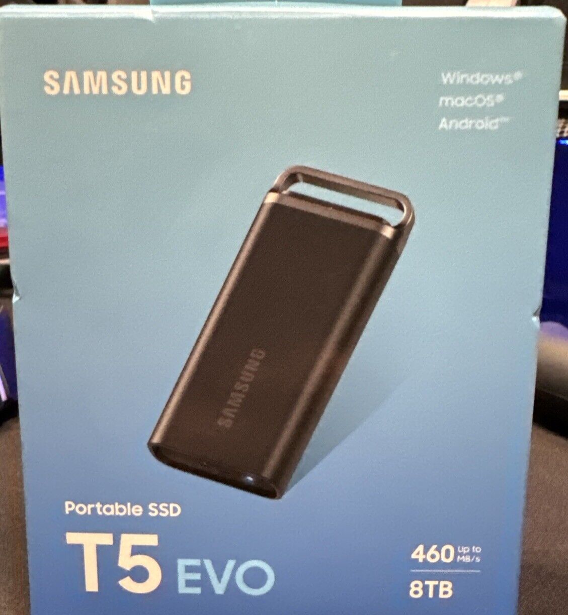 SAMSUNG (‎MU-PH8T0S/AM) T5 EVO Portable SSD 8TB (Black) NEW SEALED