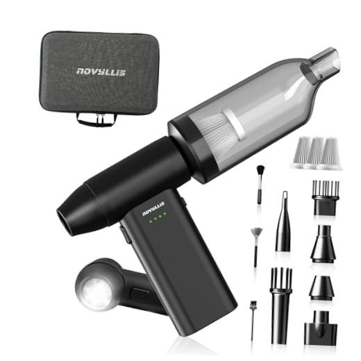 Electric Compressed Air Duster Mini Blower Cordless with Computer Vacuum
