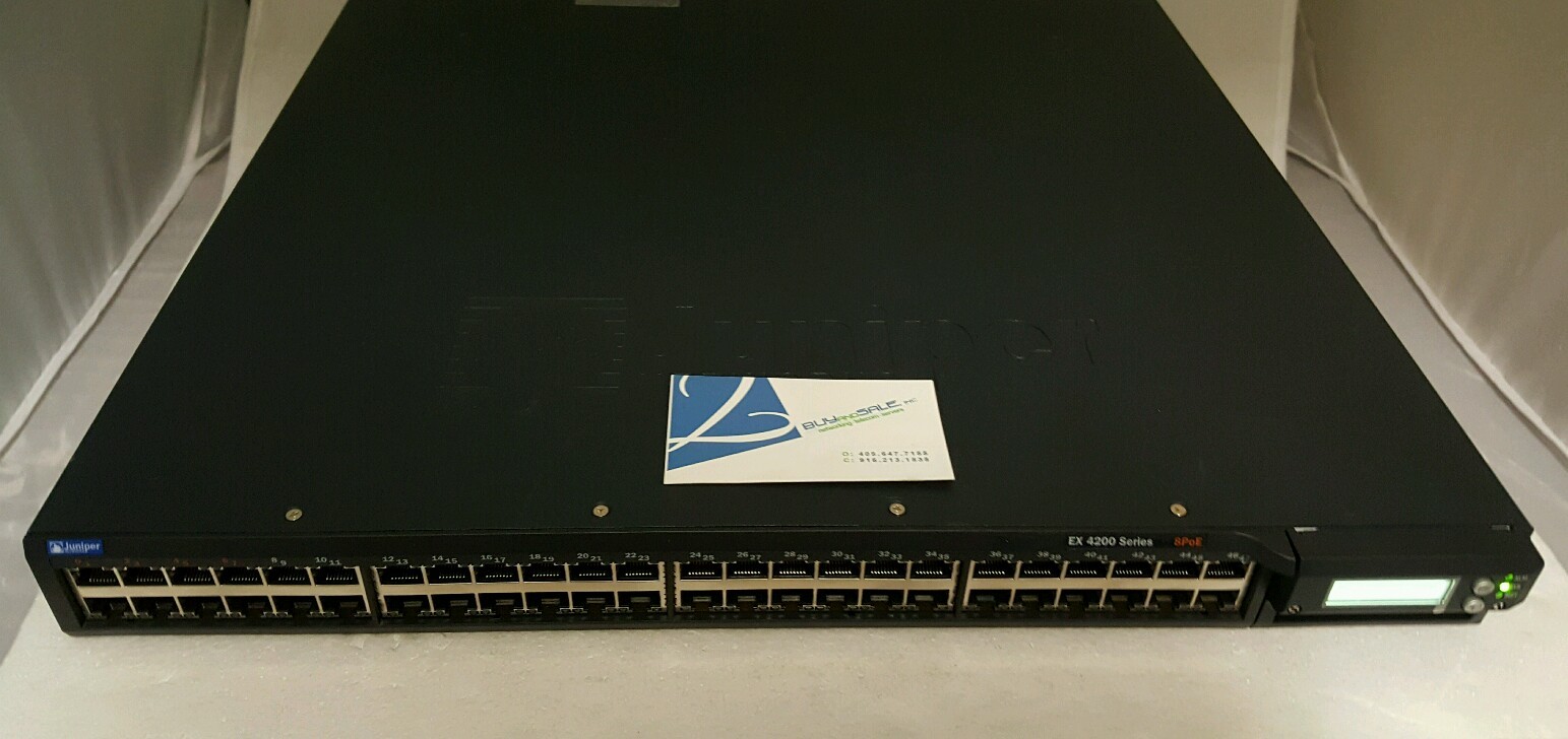 Juniper EX4200-48T-DC Ethernet Switch EX4200-48T-DC 48-Port + EX-PWR-320-AC