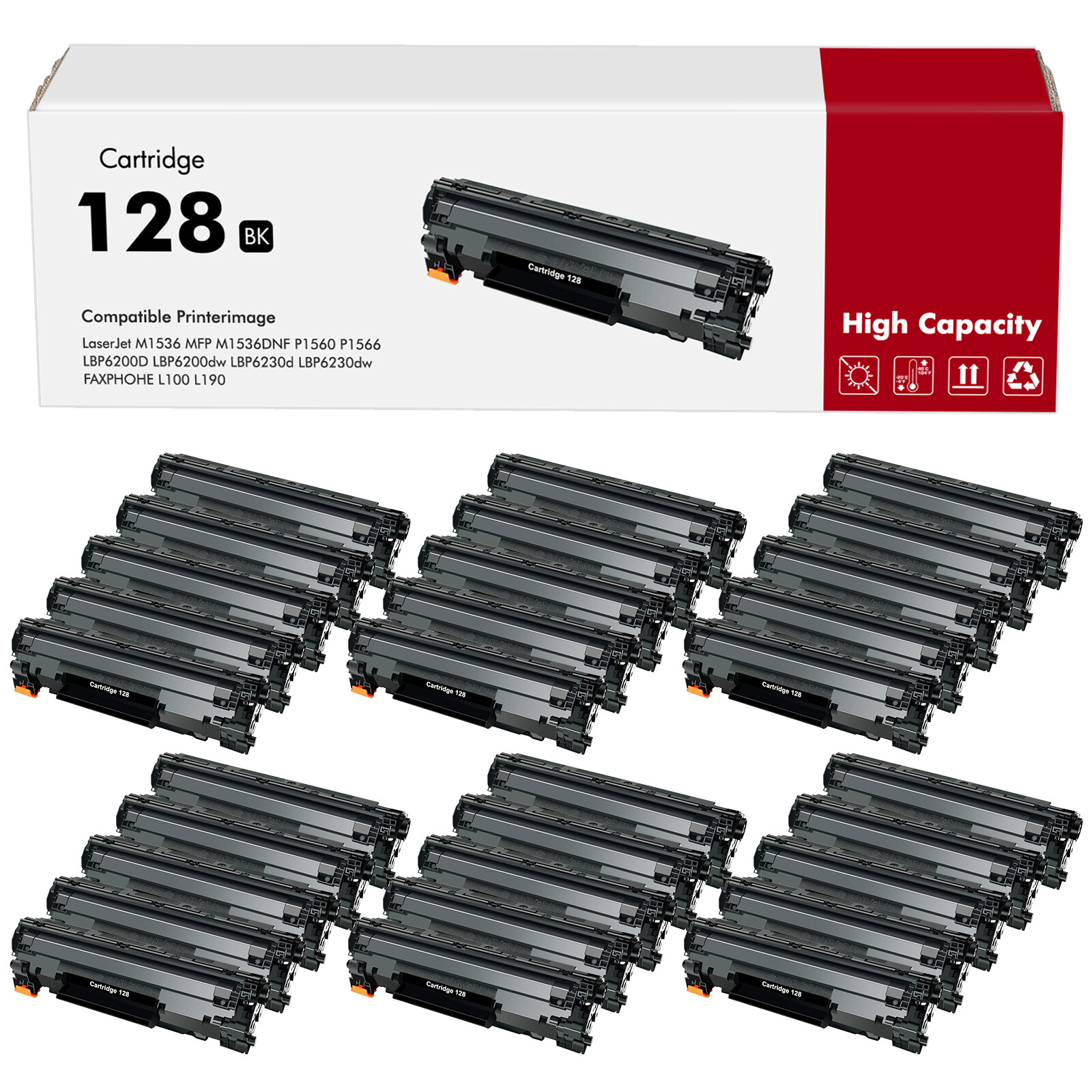 30x Toner Cartridge for Canon CRG 128 ImageClass D530 MF4580dn MF4880dw MF4890dw