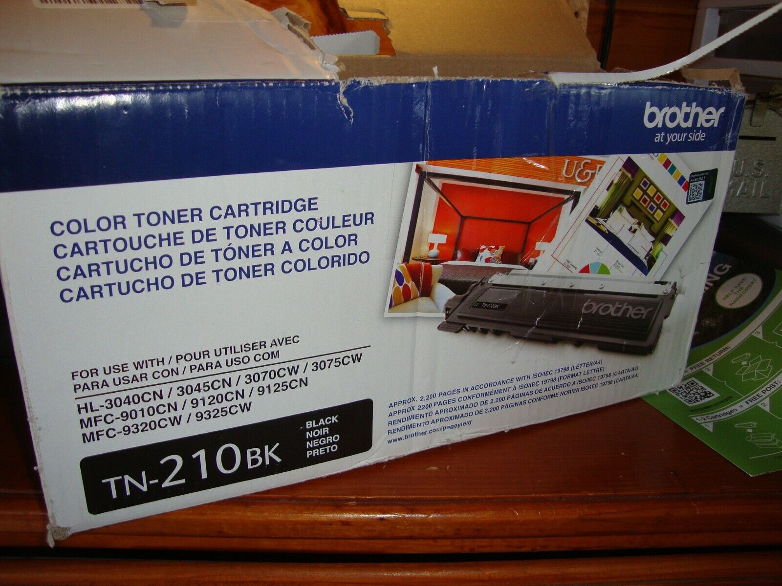 Brother TN-210BK Black Toner Cartridge TN210BK Toner
