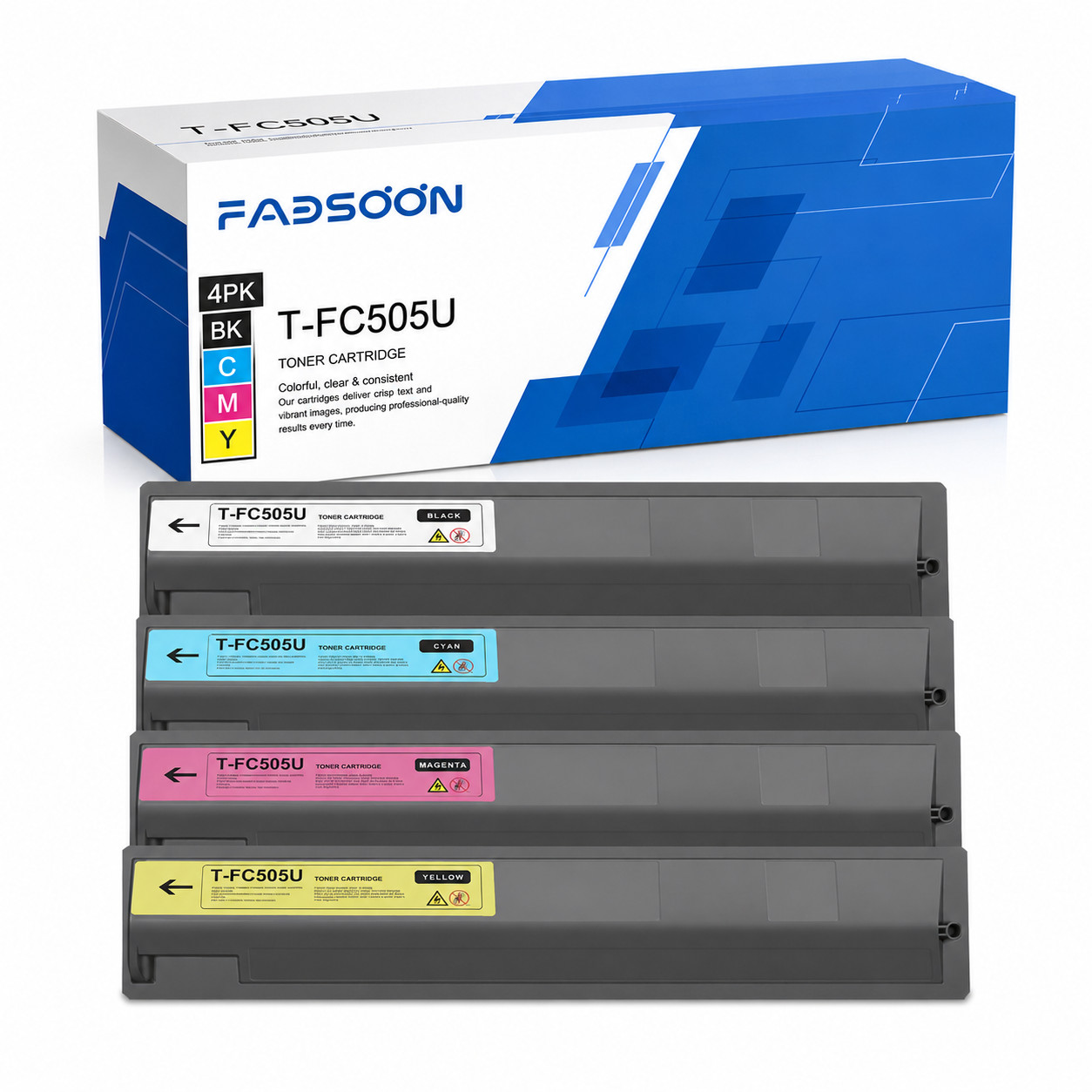 T-FC505U 4PK BK/C/M/Y Compatible with Toner for e-Studio 2505AC 3005AC 3505AC