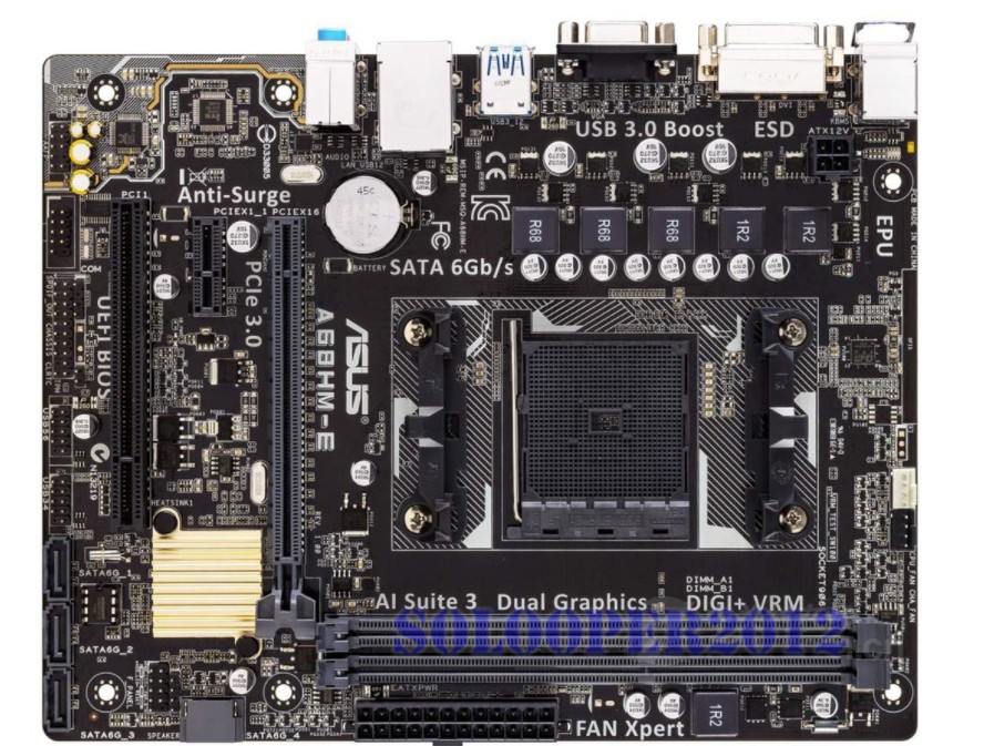 ASUS A68HM-E Socket FM2/FM2+ AMD A68H 32GB DDR3 DIMM Motherboard Micro ATX