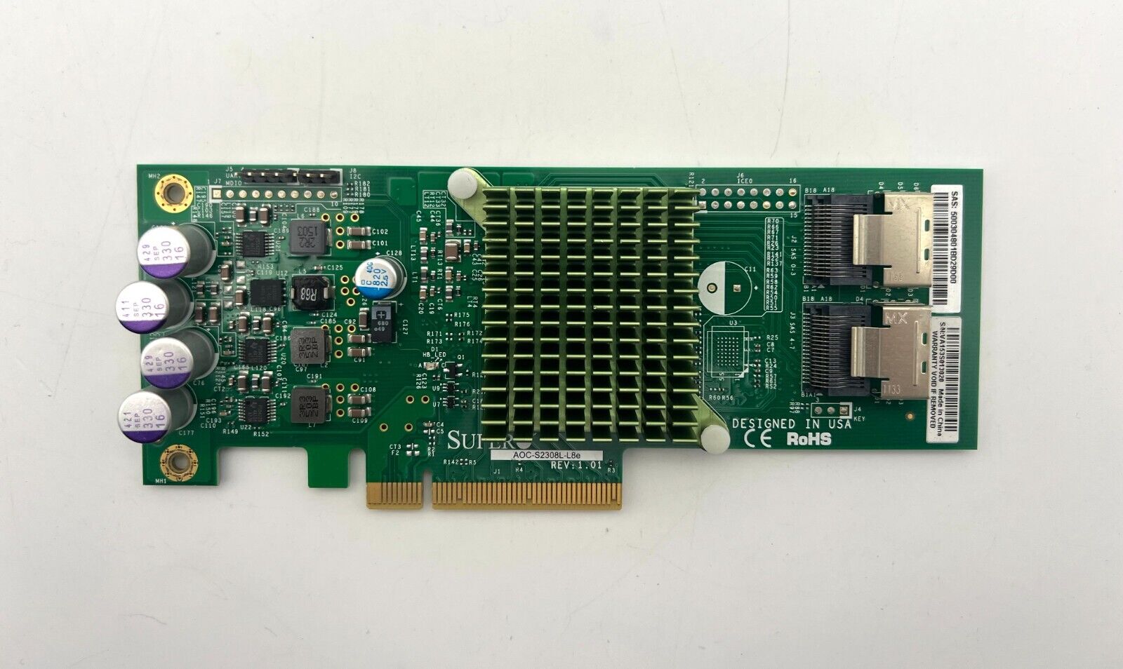 Supermicro AOC-S2308L-L8e SAS 8-Port 6Gb/s PCIe RAID Controller