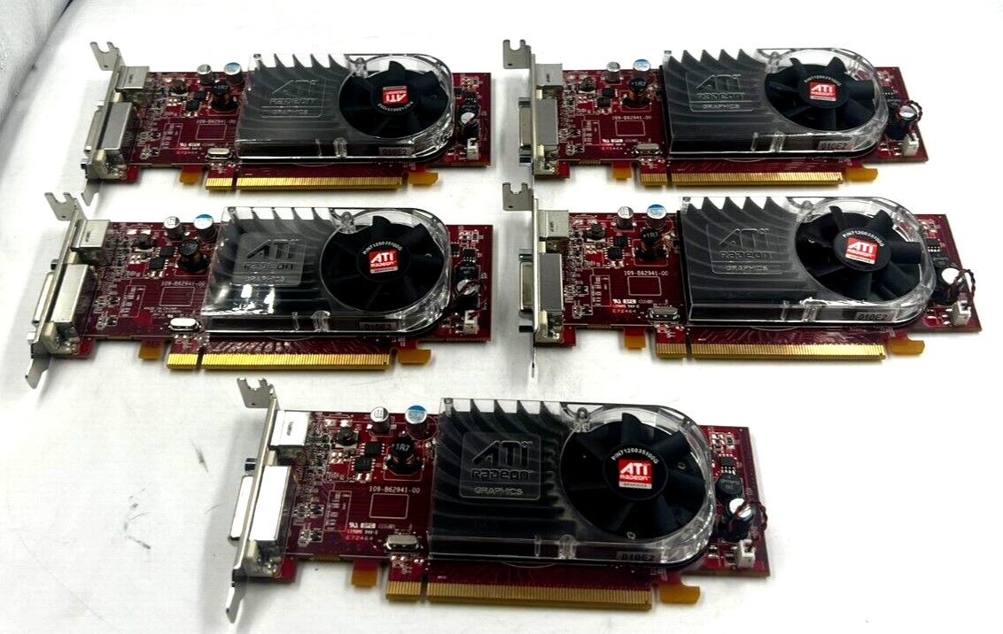 LOT OF 5 - DELL ATI-RADEON 0Y103D Video Graphics GPU / TESTED
