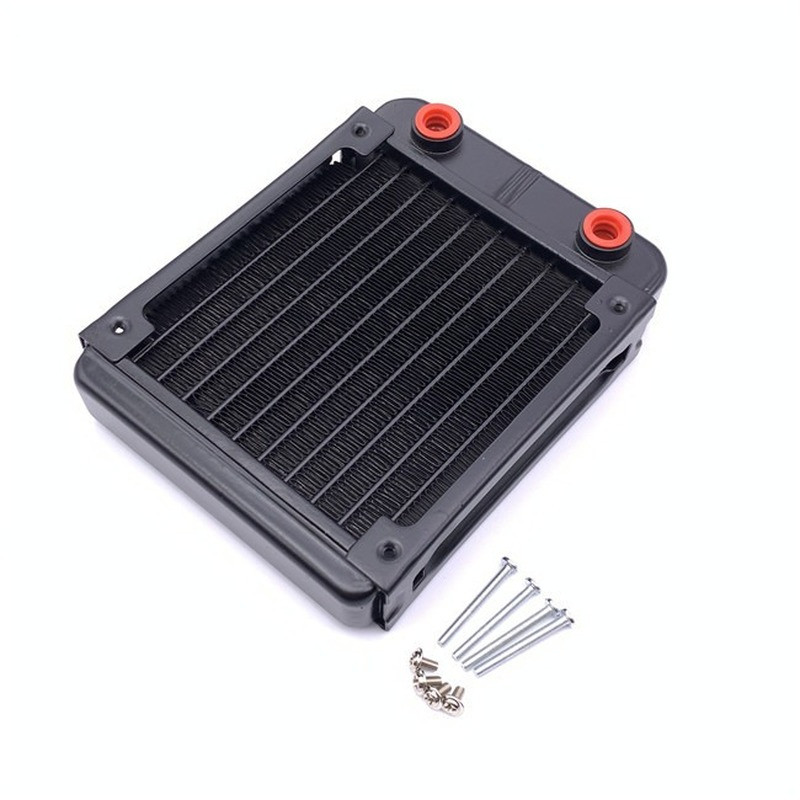 120 10 Tubes Thread Aluminum Computer CPU Water Cooling Cooler Radiator Heatsink