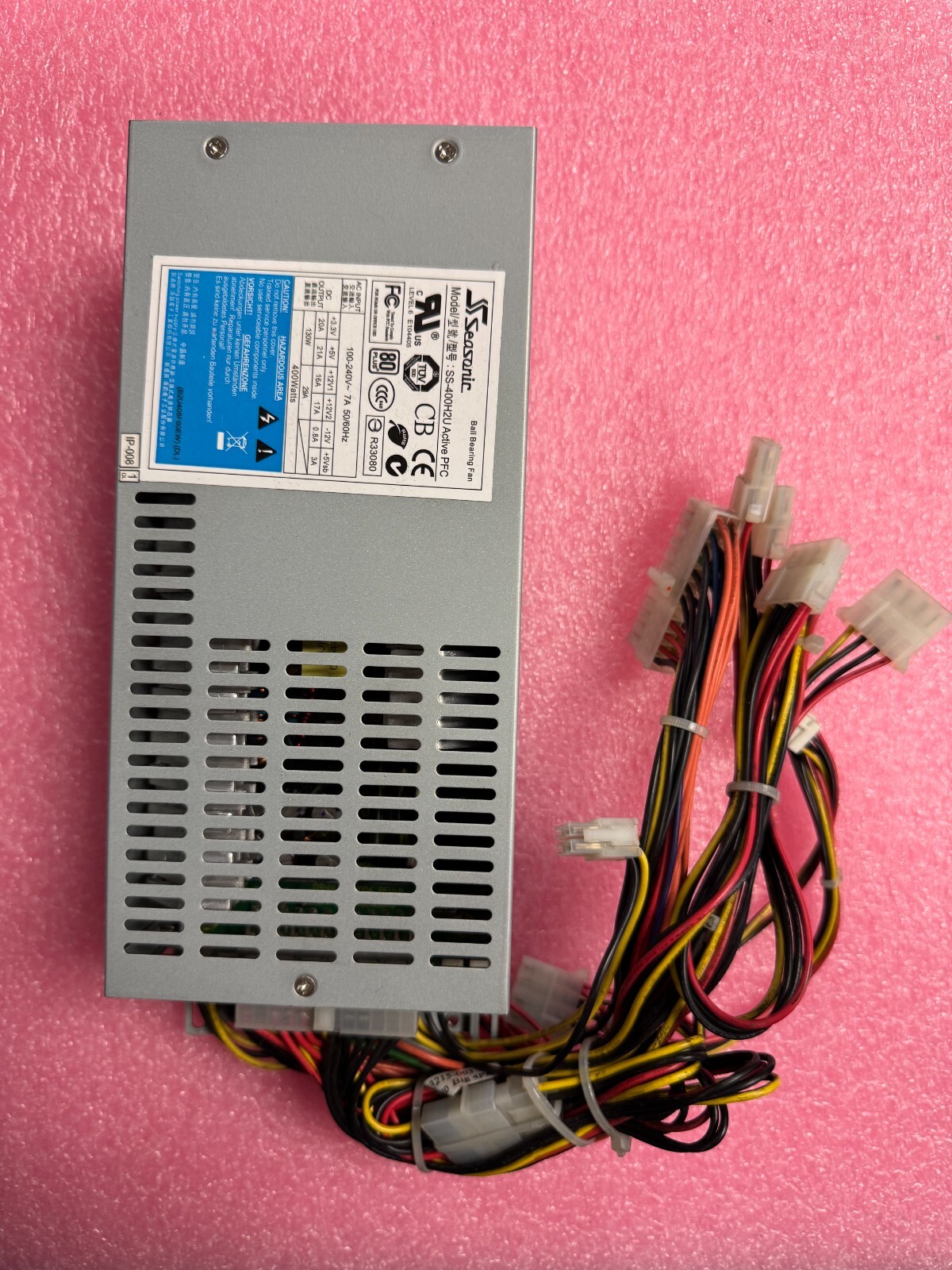 Seasonic SS-400H2U Active PFC 400W Single Server Power Supply