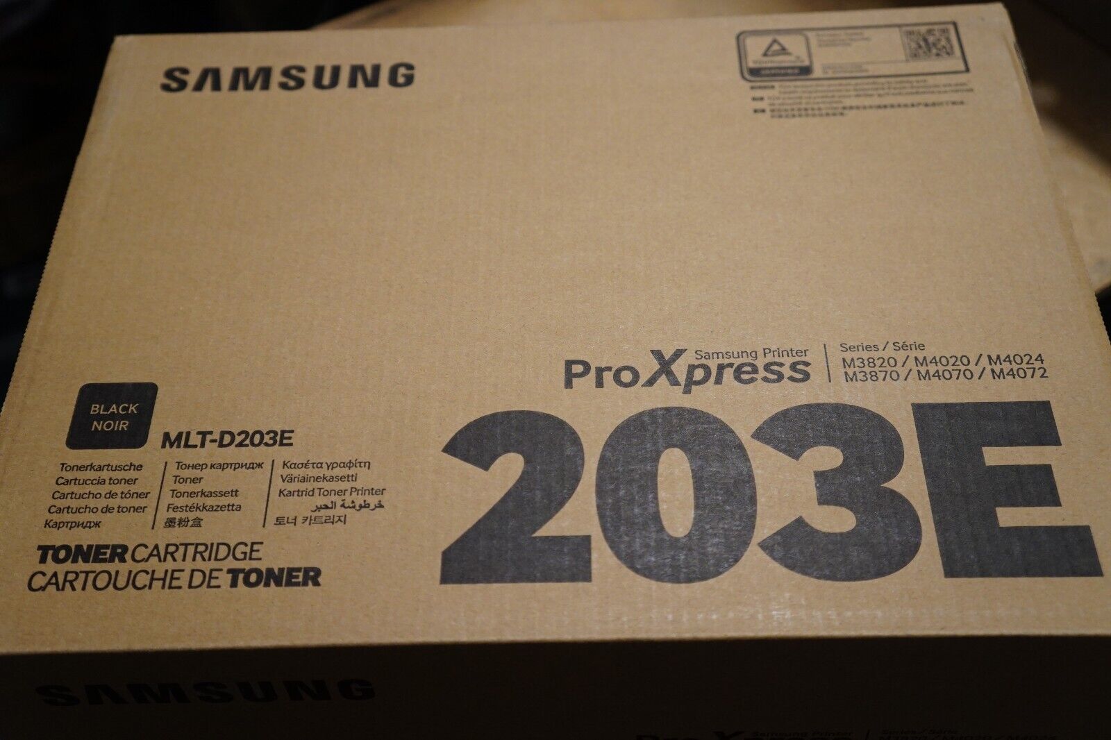 NEW Genuine Samsung MLT-D203E Extra HighYield Black Toner Cartridge 10,000 Pages