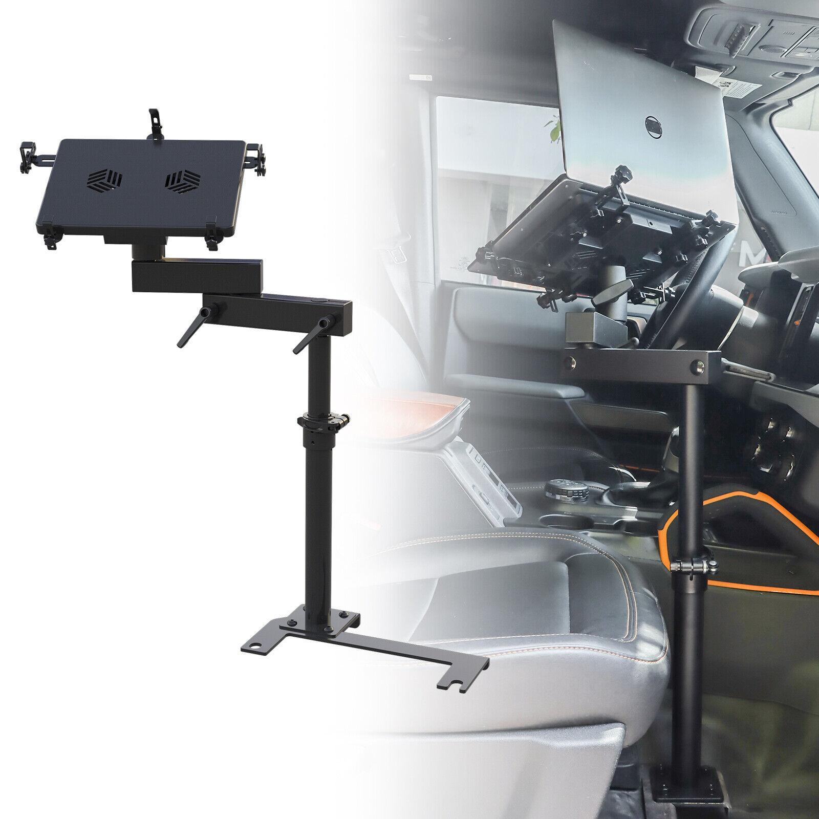 Adjustable Laptop Vehicle Mount Computer Seat Mount For 2021-2024 Ford Bronco