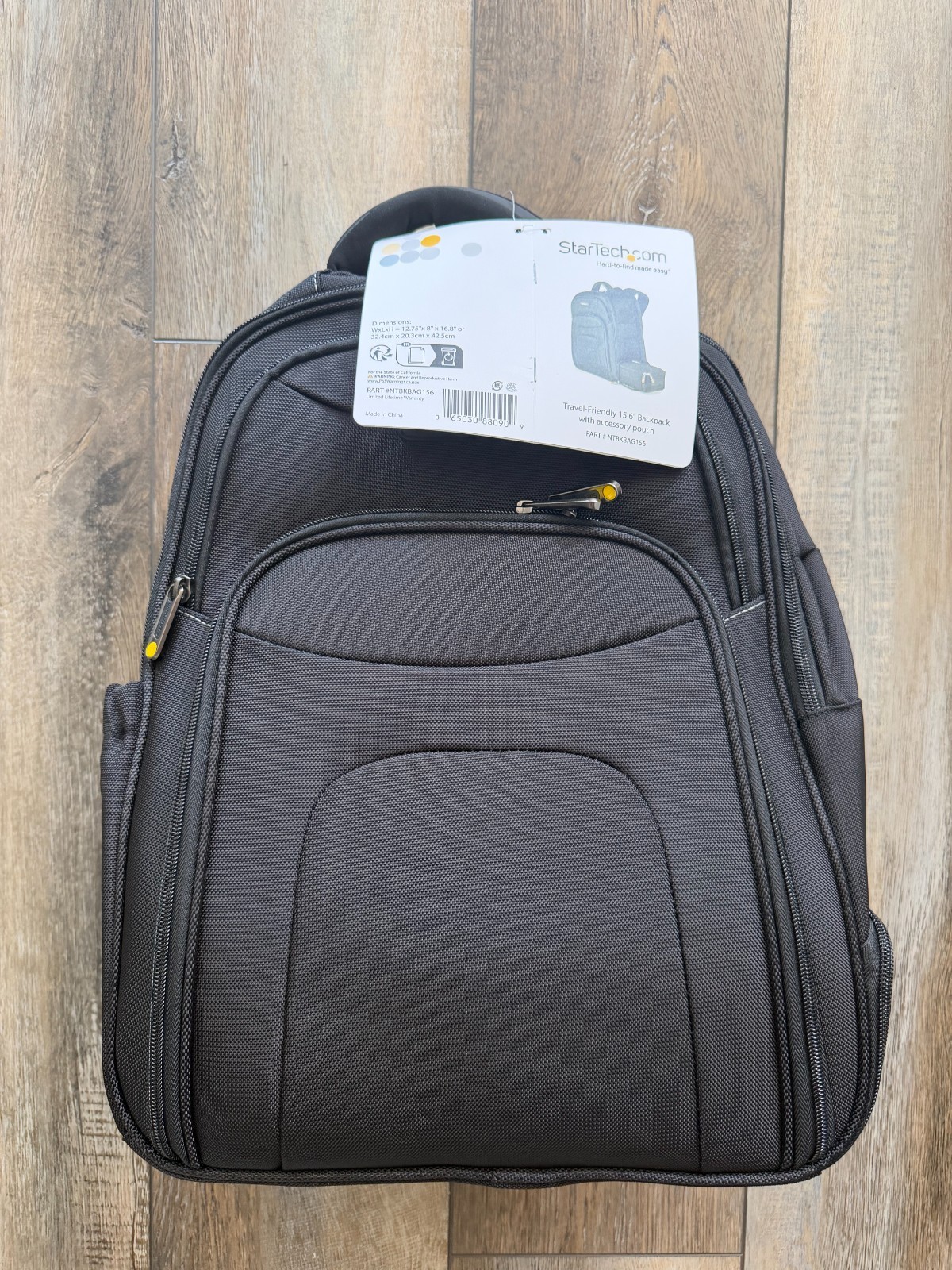 STARTECH NTBKBAG156 Versatile 15.6 Laptop Bag Tech Backpack with Accessory Pouch
