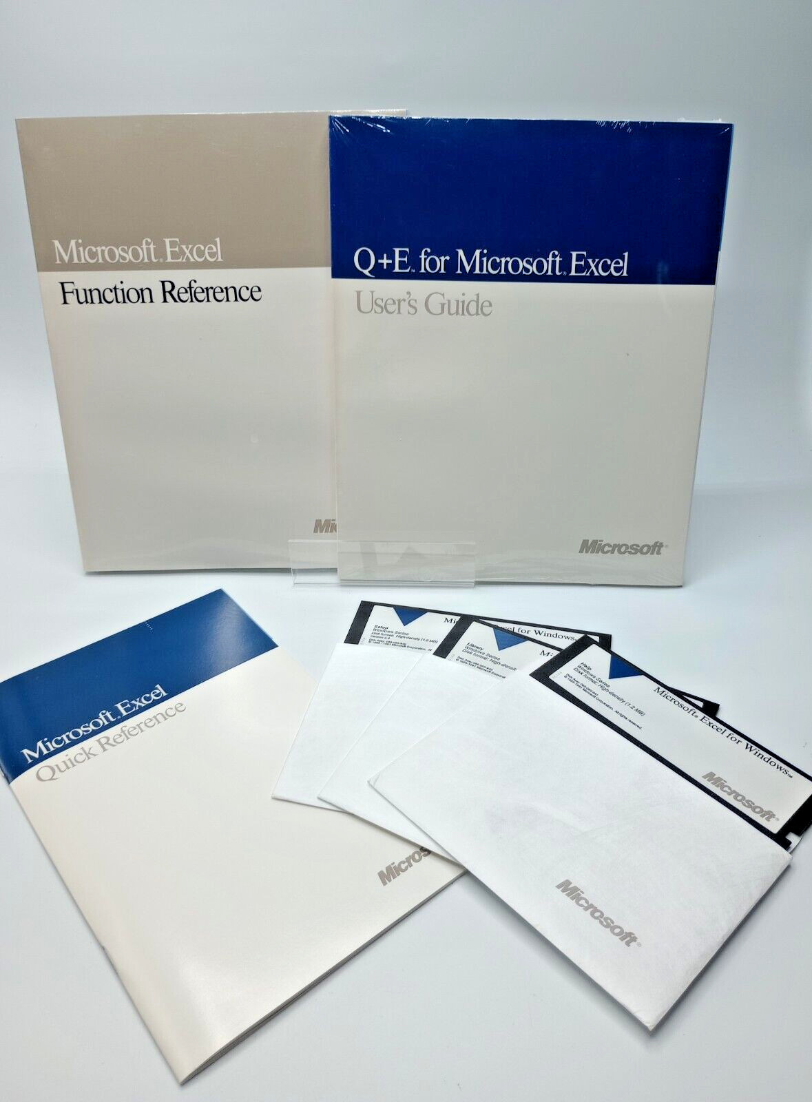 Microsoft Excel 3.0 for Windows - 3 disks and QR Guide & FR and Q+E both SEALED