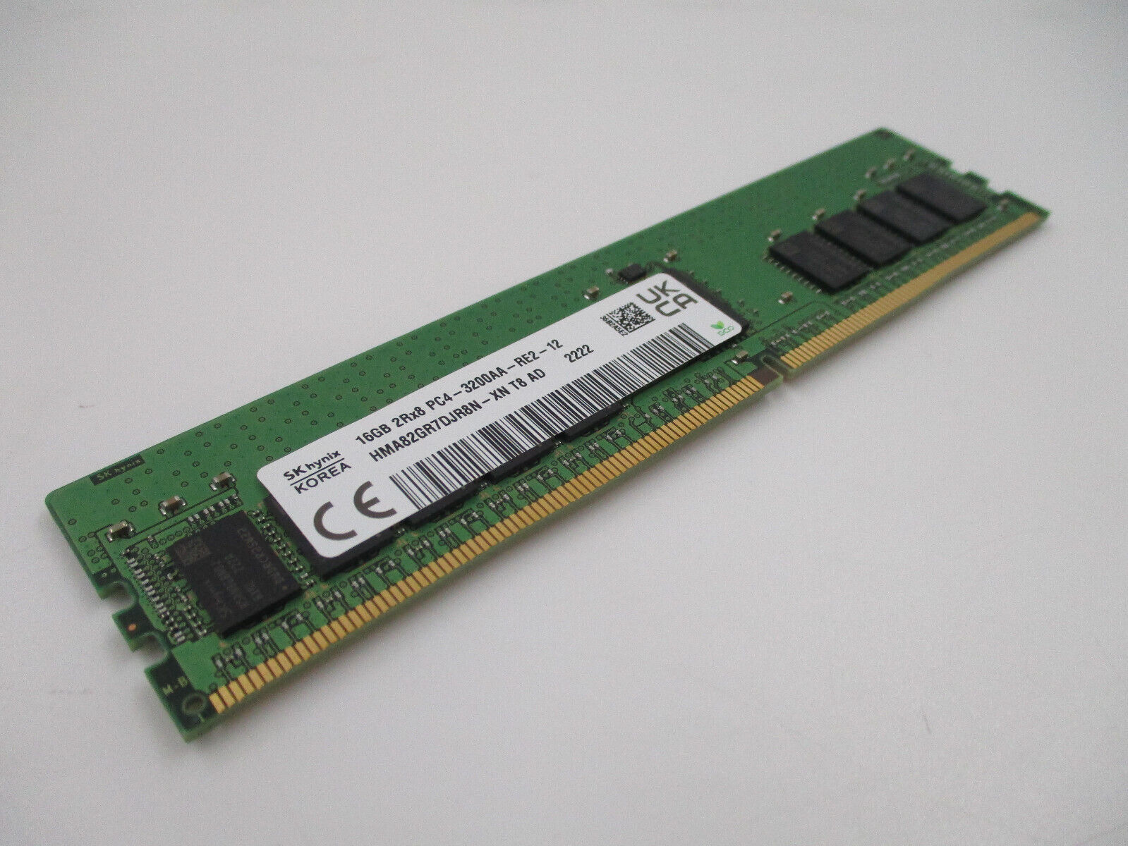 SK Hynix 16GB 2Rx8 PC4-3200AA Server RAM Memory P/N: HMA82GR7DJR8N-XN Tested