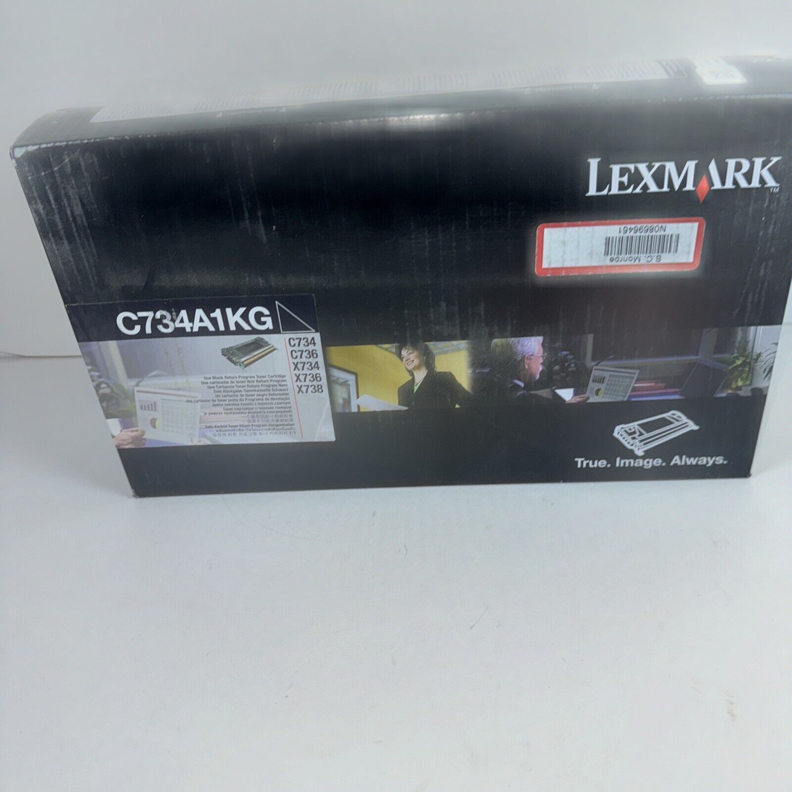 Lexmark C734A1KG C734 Black Cartridge Genuine New OEM Sealed Box