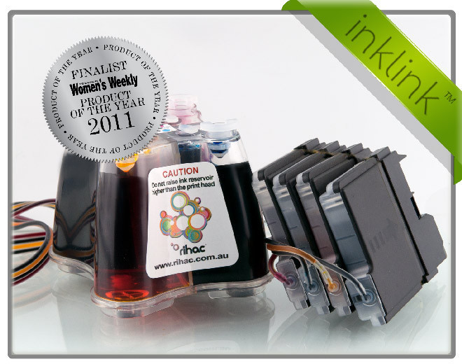 RIHAC InkLink CISS for Brother MFC-J220 MFC-J265 MFC-J410 J415 Cartridges LC39
