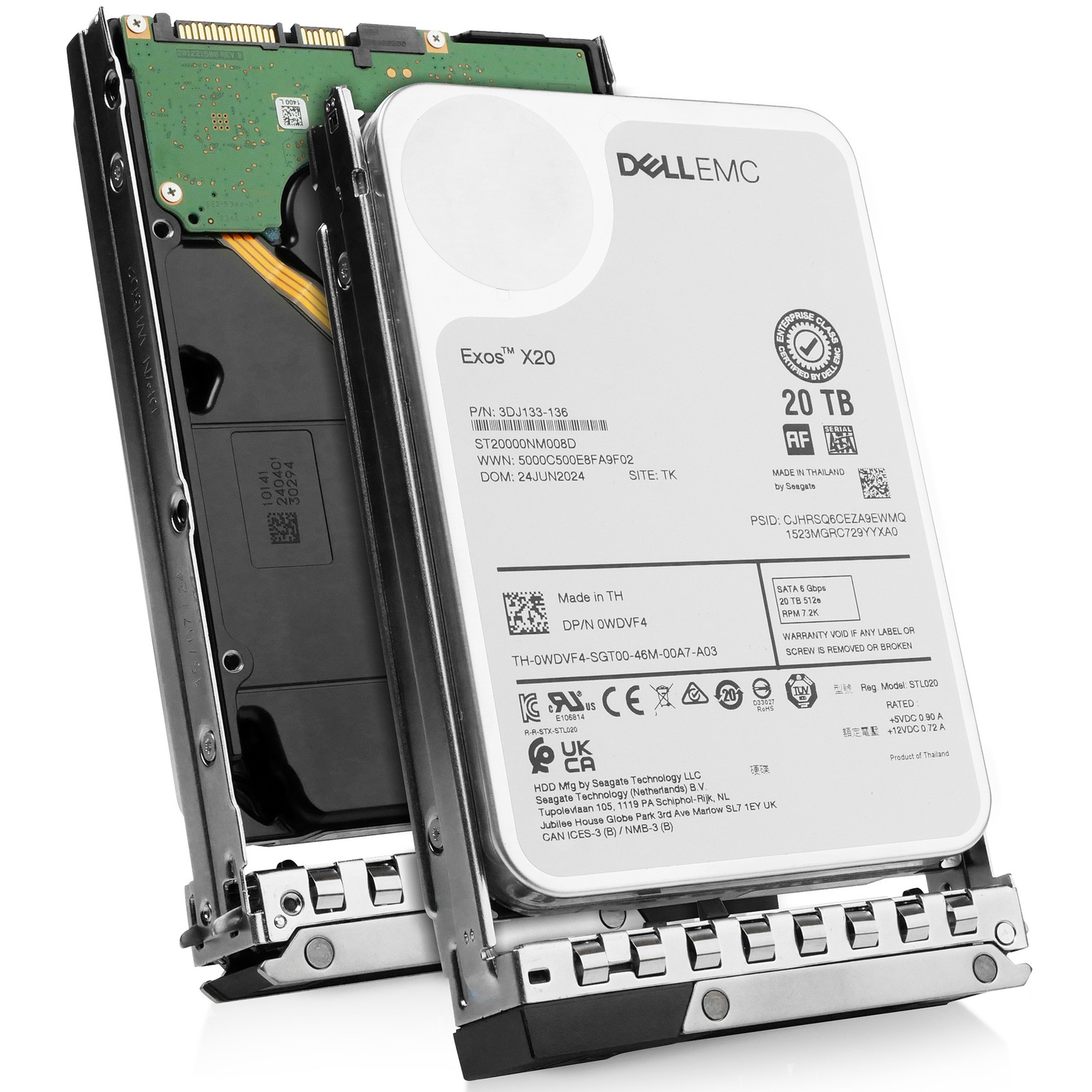 Dell 20TB 7.2K RPM SATA 6Gb/s 512e 3.5" Enterprise PowerEdge HDD 161-BBWD G16