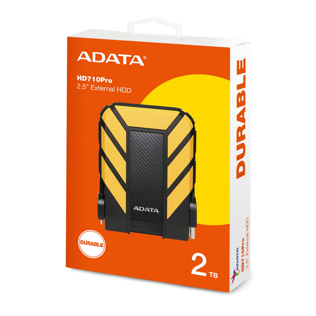 2TB ADATA HD710 PRO EXTERNAL HDD (RUGGED YELLOW)2TB/YELLOW/USB 3.2