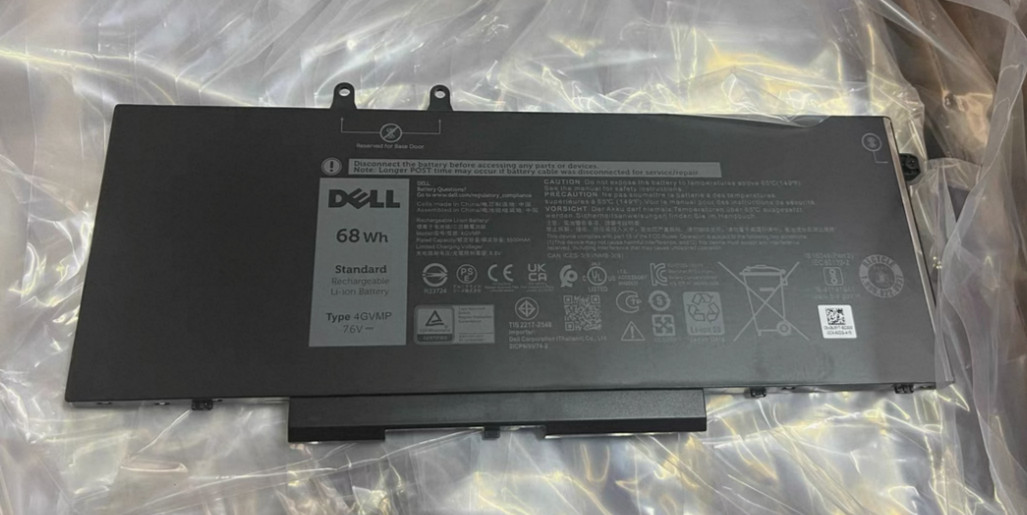 Genuine 68Wh 4GVMP Battery For Dell Precision 3540 3550 Latitude 5400 5500 9JRYT