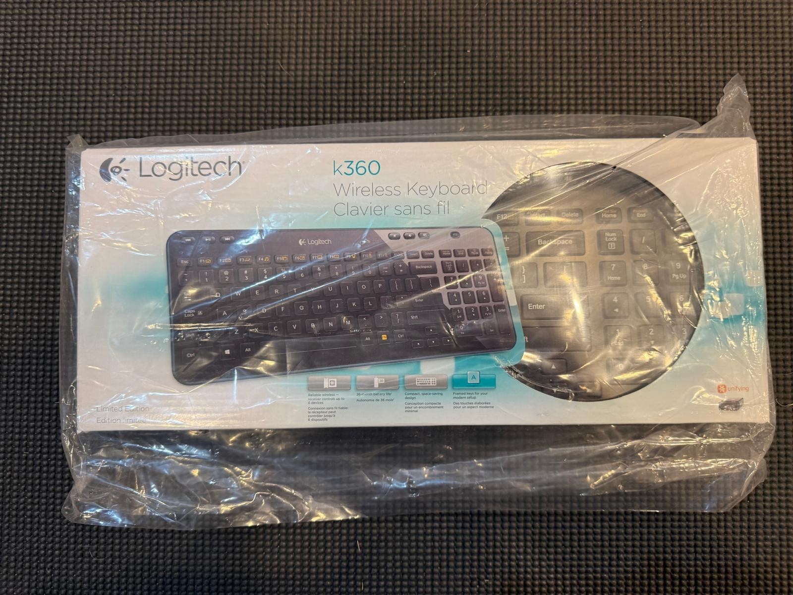 Logitech K360 Wireless Keyboard NIB NEW IN BOX Sealed