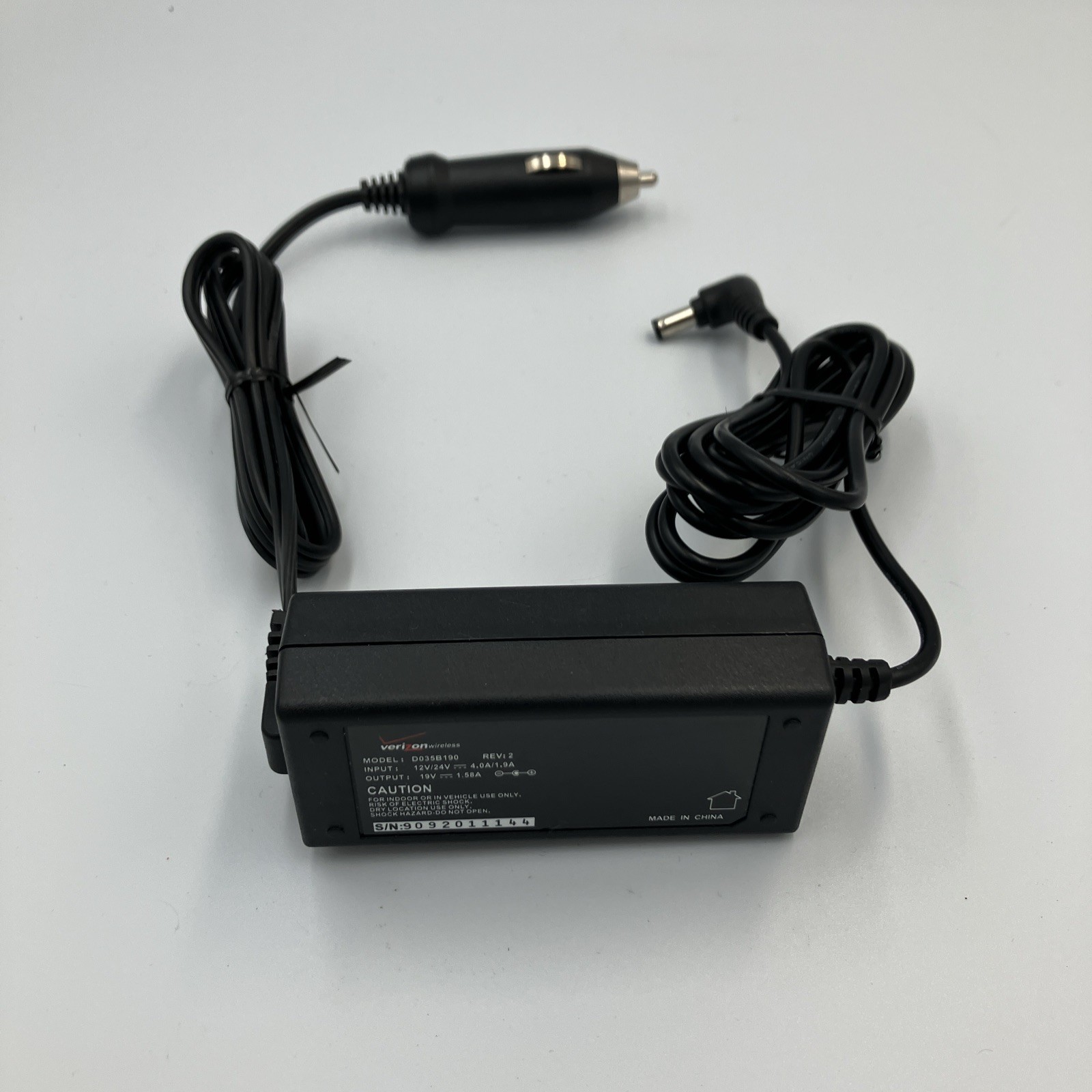 OEM Original Verizon Netbook Car Charger For Gateway LT20 / LT20CLA  19V 1.58A
