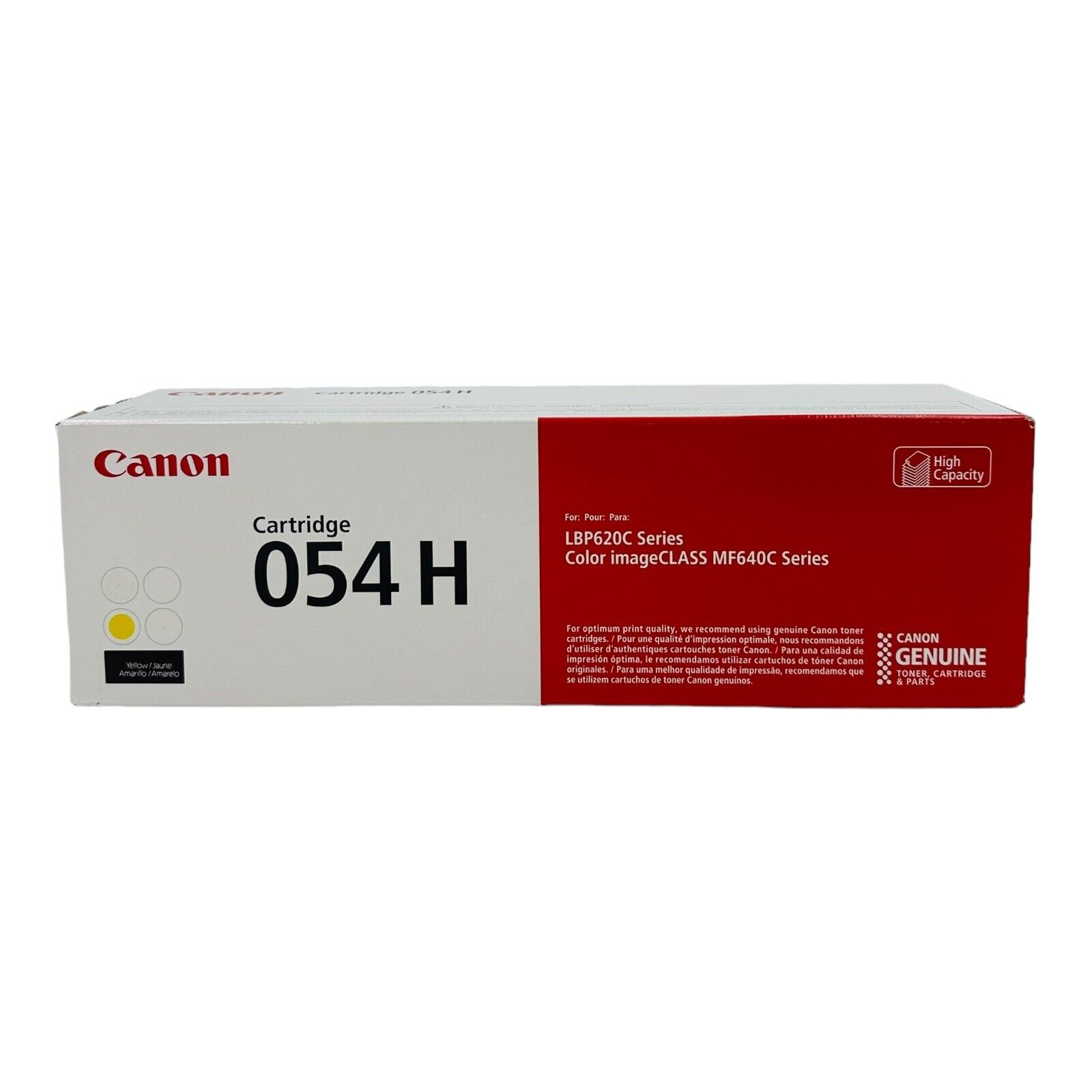 Genuine Canon 054H Yellow Toner Cartridge, 3025C001